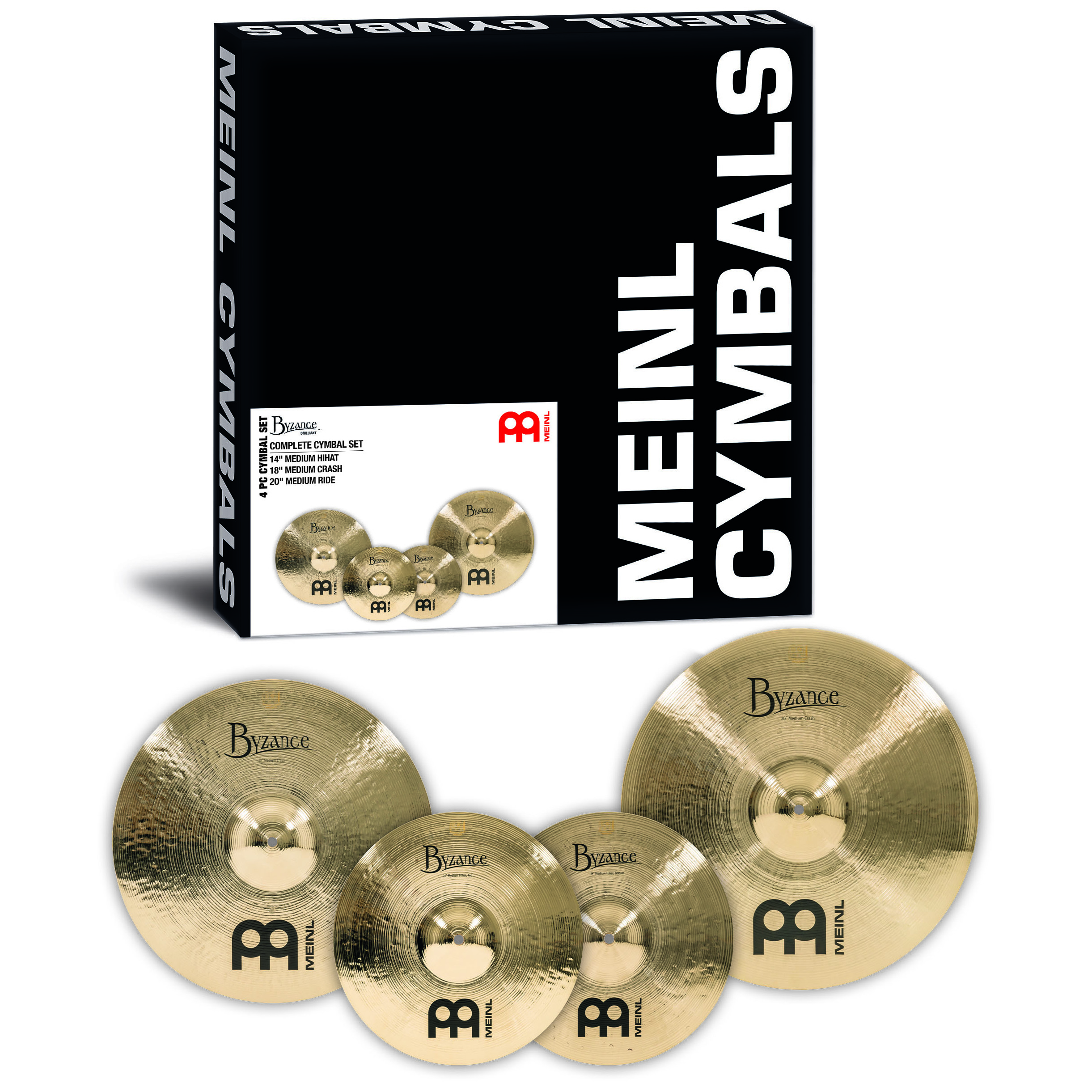 Meinl Cymbals BB-CS1 - Byzance Brilliant Complete Cymbal Set