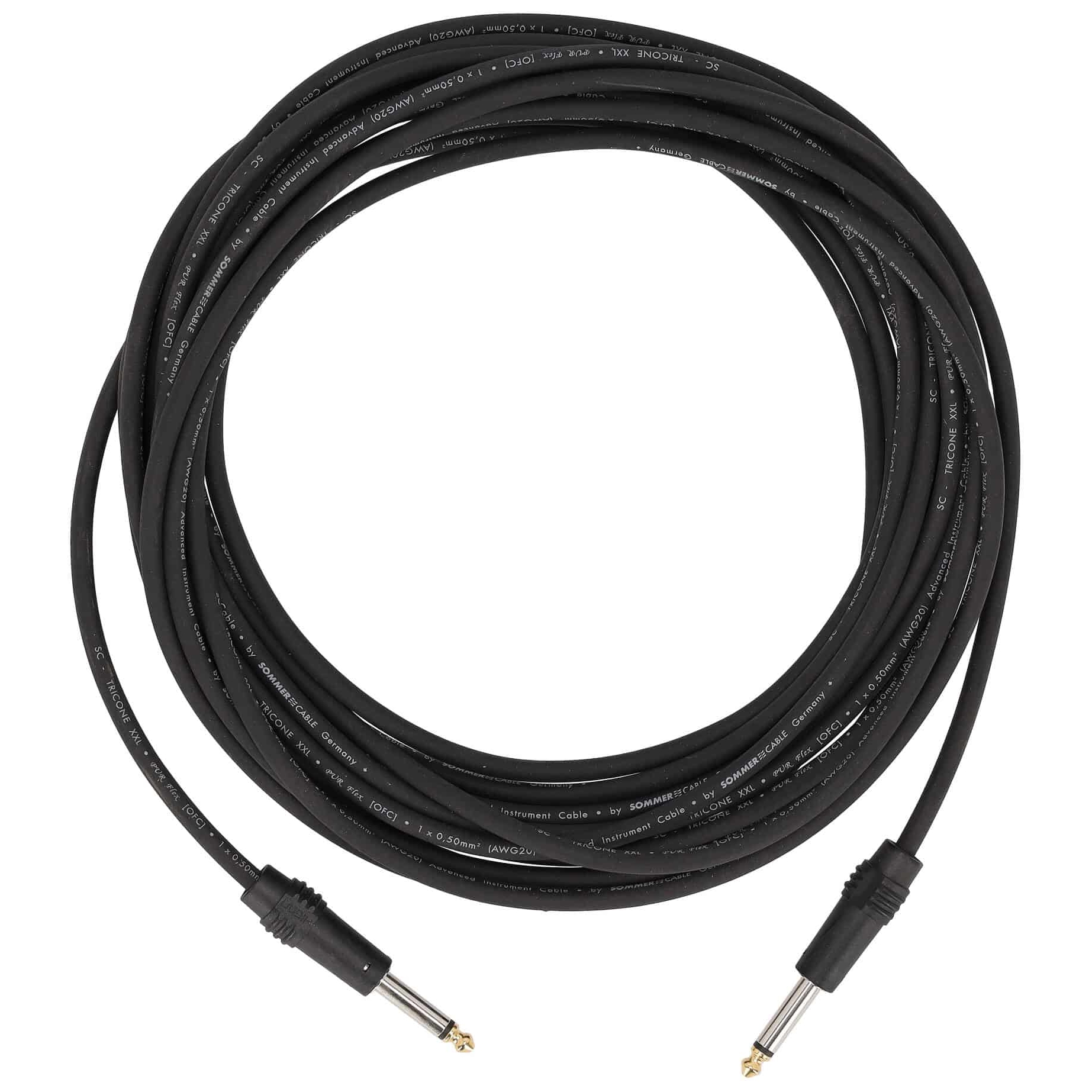 Sommer Cable - Sommer Cable TXTR-0900-SW Tricone MKII Klinke Mono - Klinke Mono 9 Meter