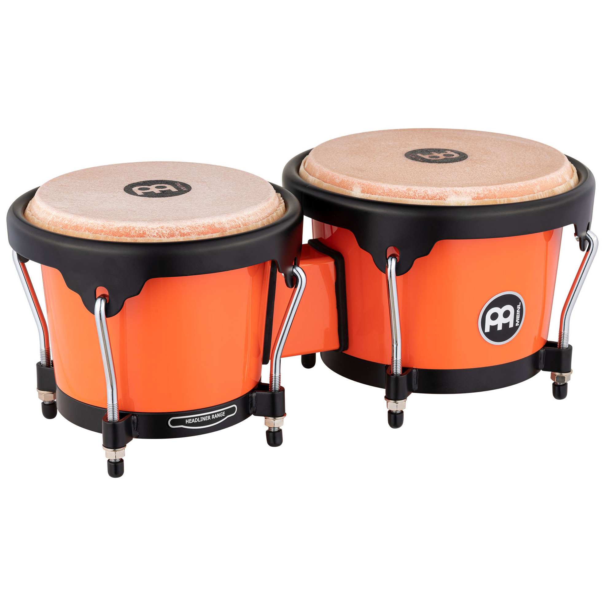 Meinl Percussion HB50EC - 6 1/2" & 7 1/2" Molded ABS Bongo, Electric Coral  