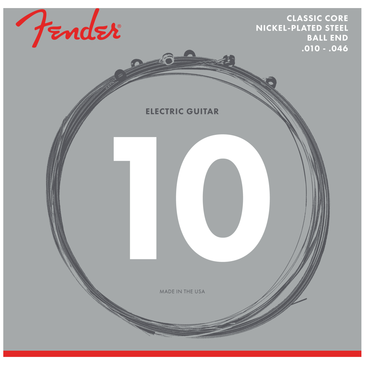Fender - Fender 255R Classic Core Nickel Plated Ball End 010 -046