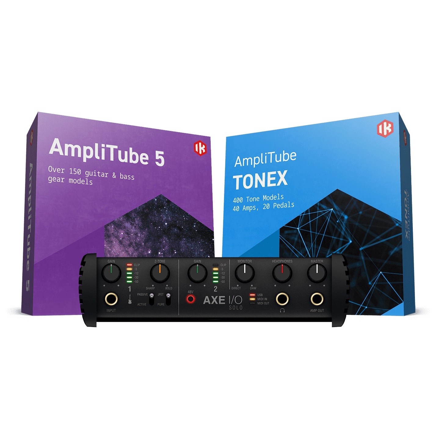 IK Multimedia AXE I/O Solo + AmpliTube 5 + TONEX Bundle 6