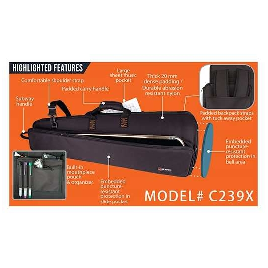 Protec - Protec C239X Gigbag Posaune Schwarz - 2