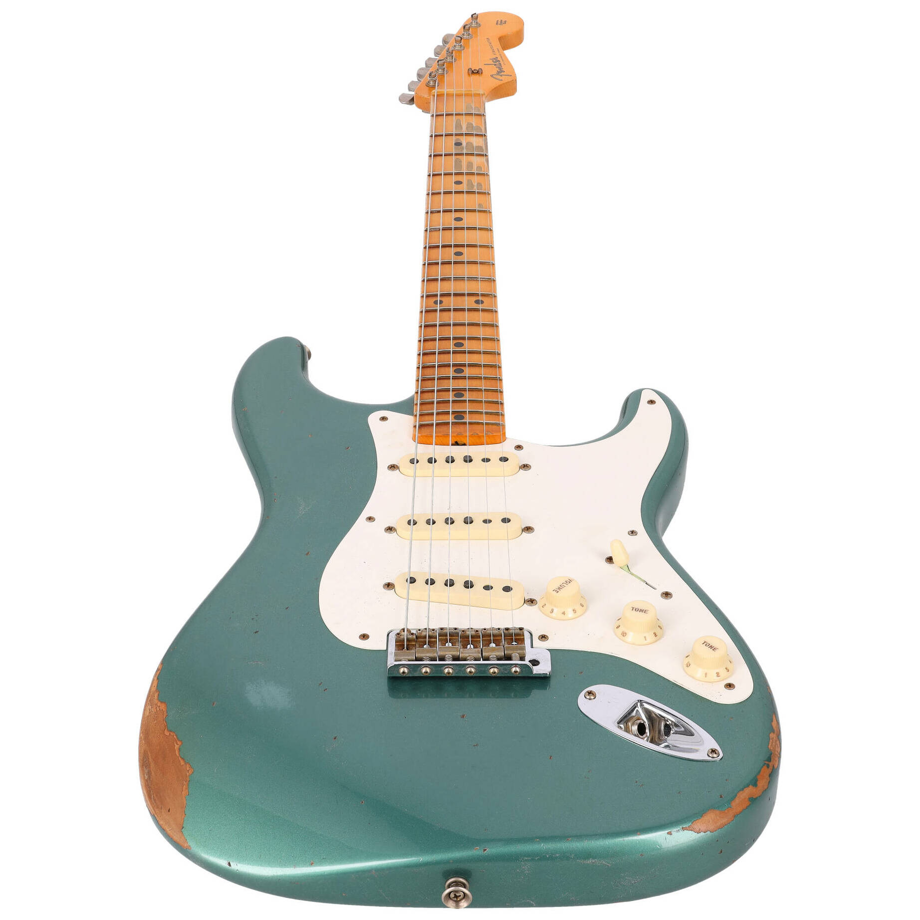 Fender LTD Custom Shop 57 Stratocaster Relic Faded Aged Sherwood Green Metallic 3