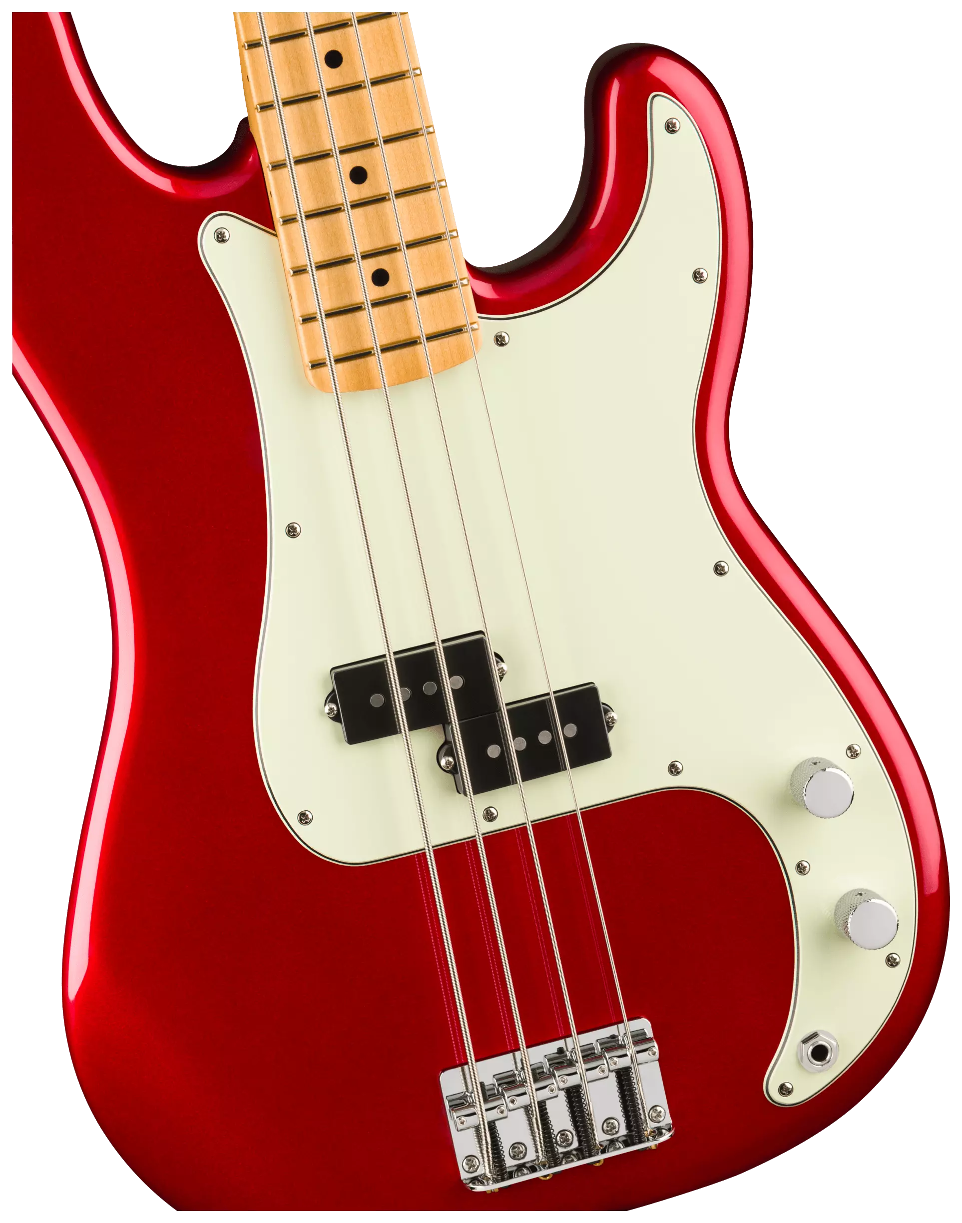 Fender 75th Anniversary Player II Precision Bass MN Candy Apple Red 3