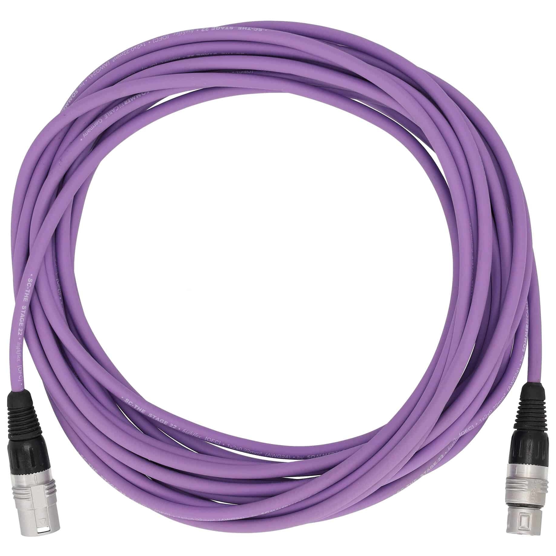 Sommer Cable - Sommer Cable SGHN-1000-VI Stage 22 Highflex XLR Male - XLR Female 10 Meter