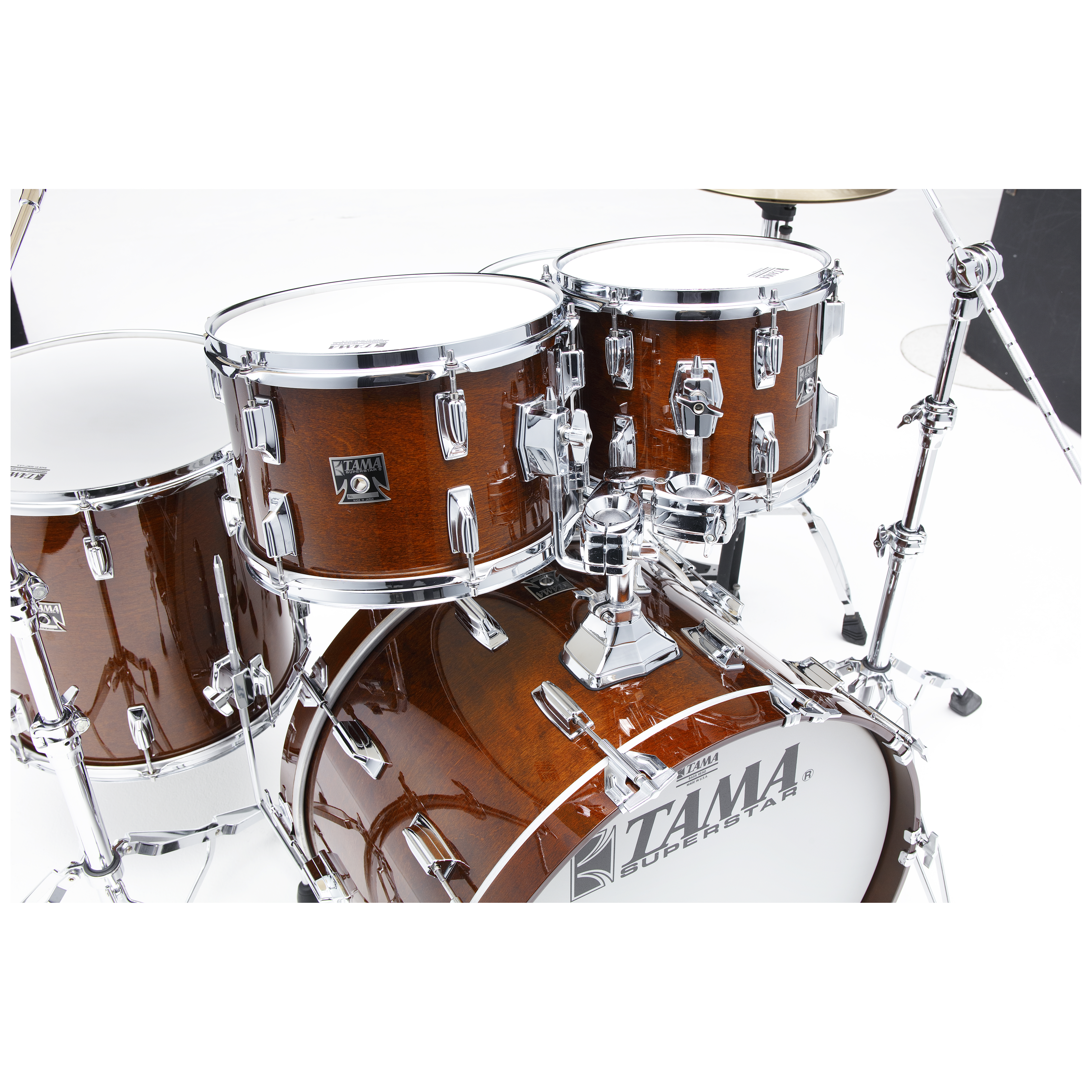 Tama SU42RS-SMH - 50th LIMITED Superstar Reissue 4pcs Drum Shell Kit - Super Mahogany 1