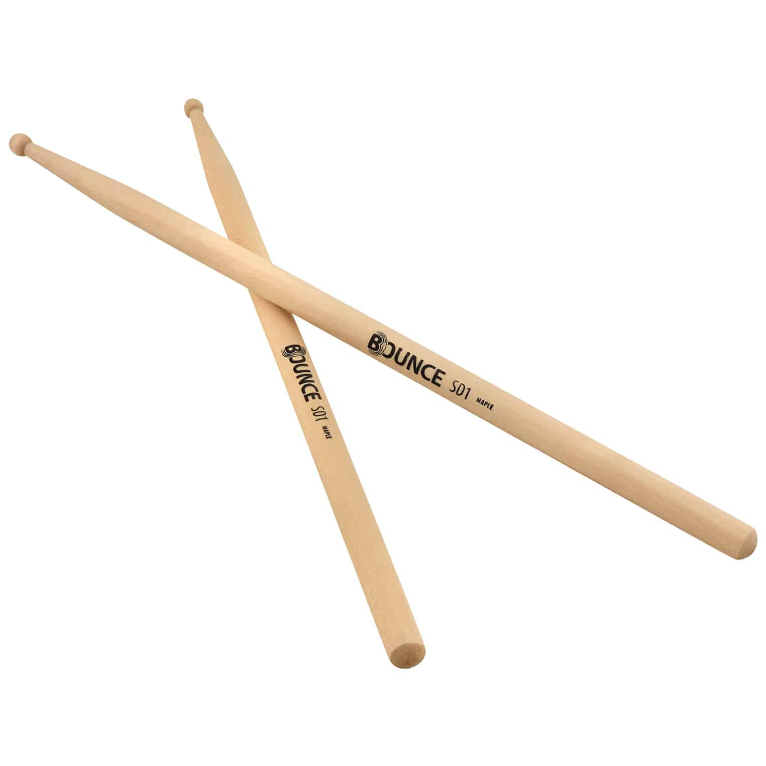 Bounce SD1 Drumsticks - Maple - Wood Tip