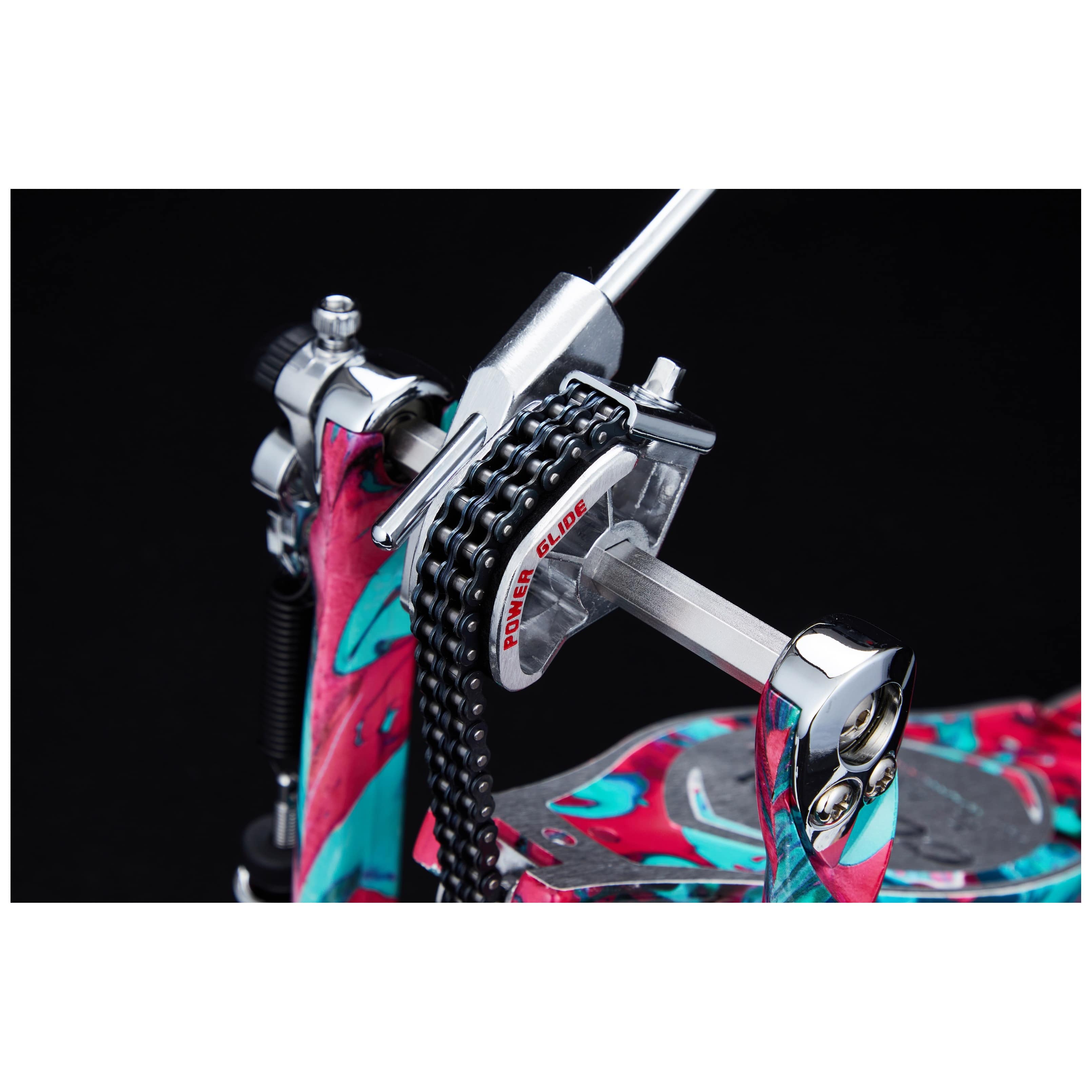 Tama HP900PMCS - 50th LIMITED - Iron Cobra 900 Power Glide Single Pedal - Marble Coral Swirl 3