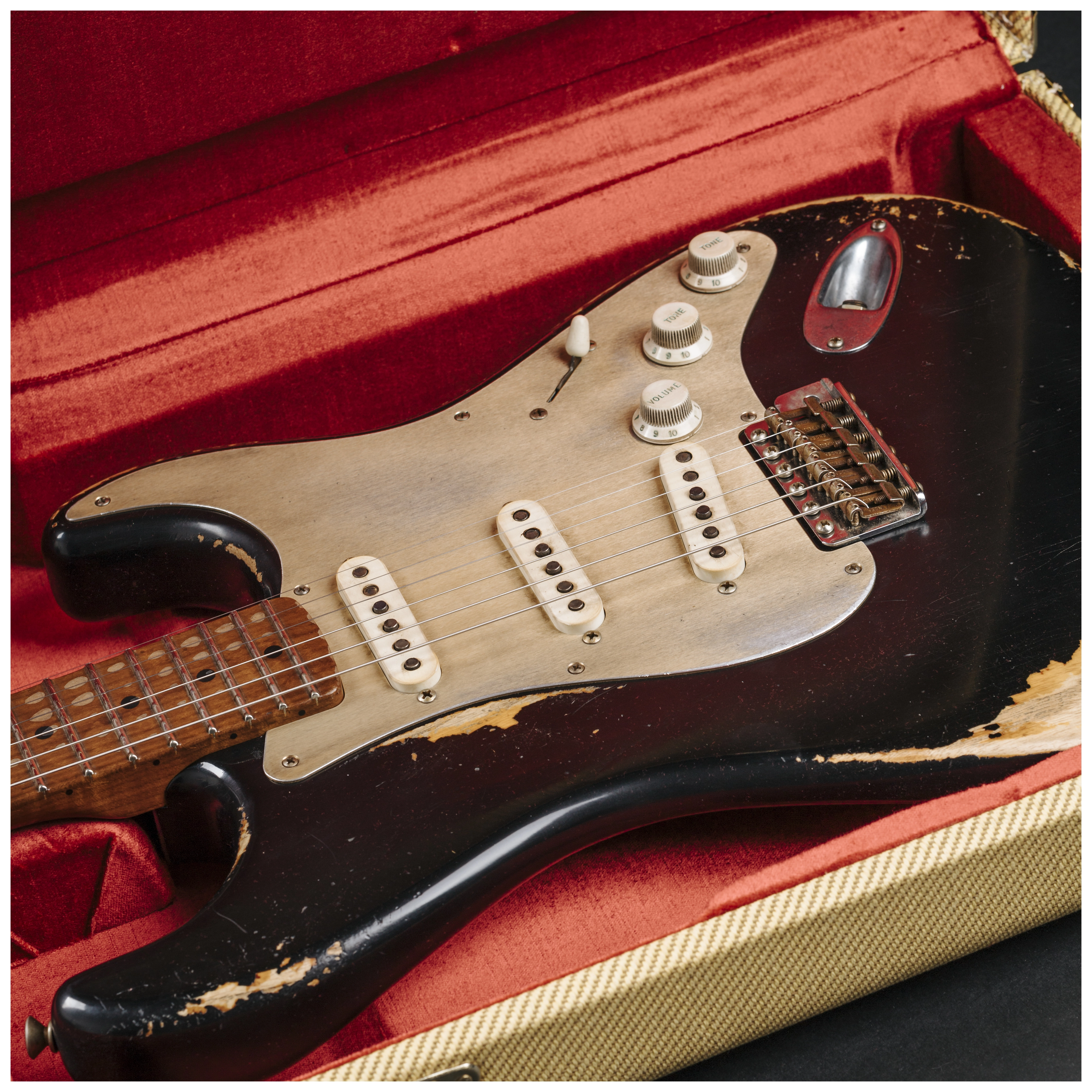 Fender Custom Shop 50´s Stratocaster HVYREL BLK over VB MBAH #R129489 34