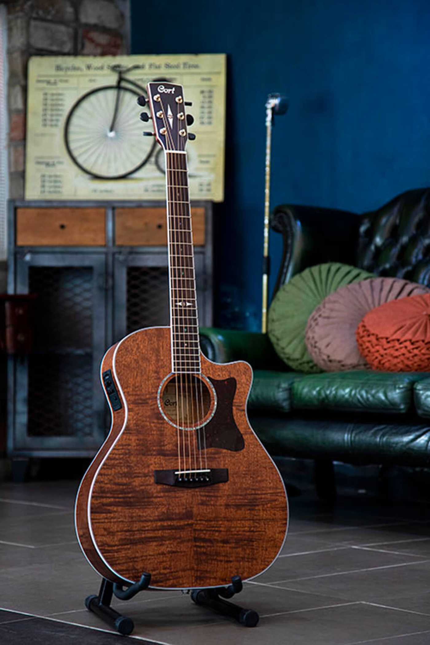Image of Cort grs ga5f fmh acoustic guitar lifestyle 1