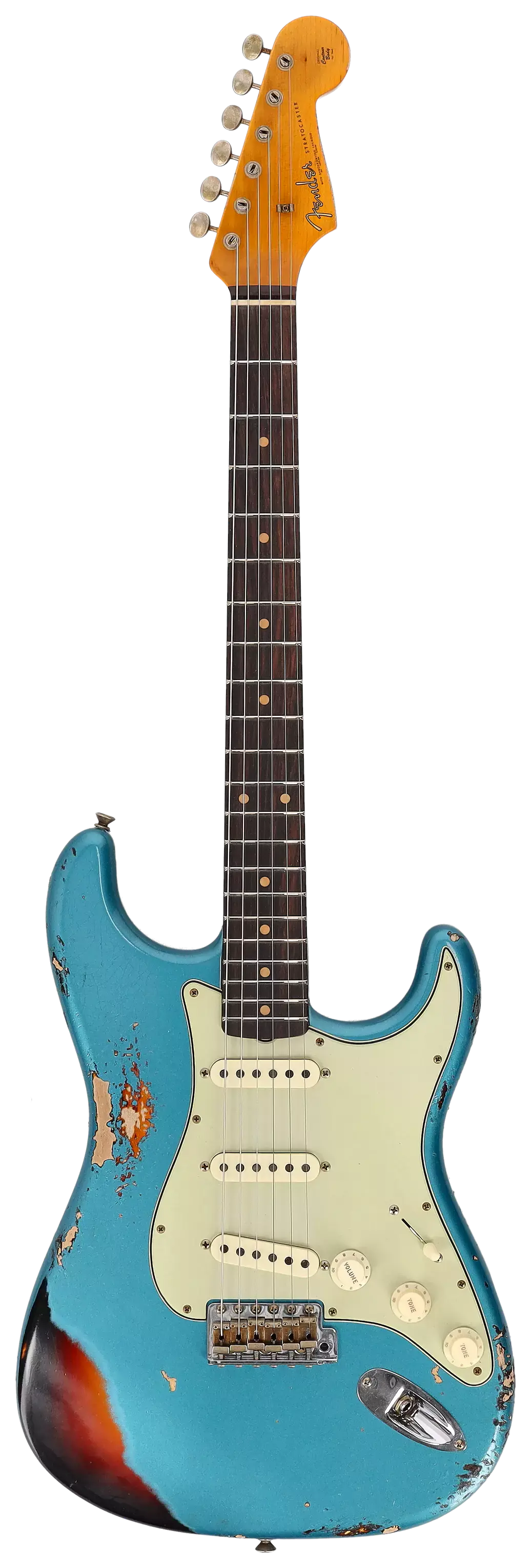 Fender LTD Custom Shop Roasted 62 Stratocaster Heavy Relic Aged Ocean Turquoise over 3-CS