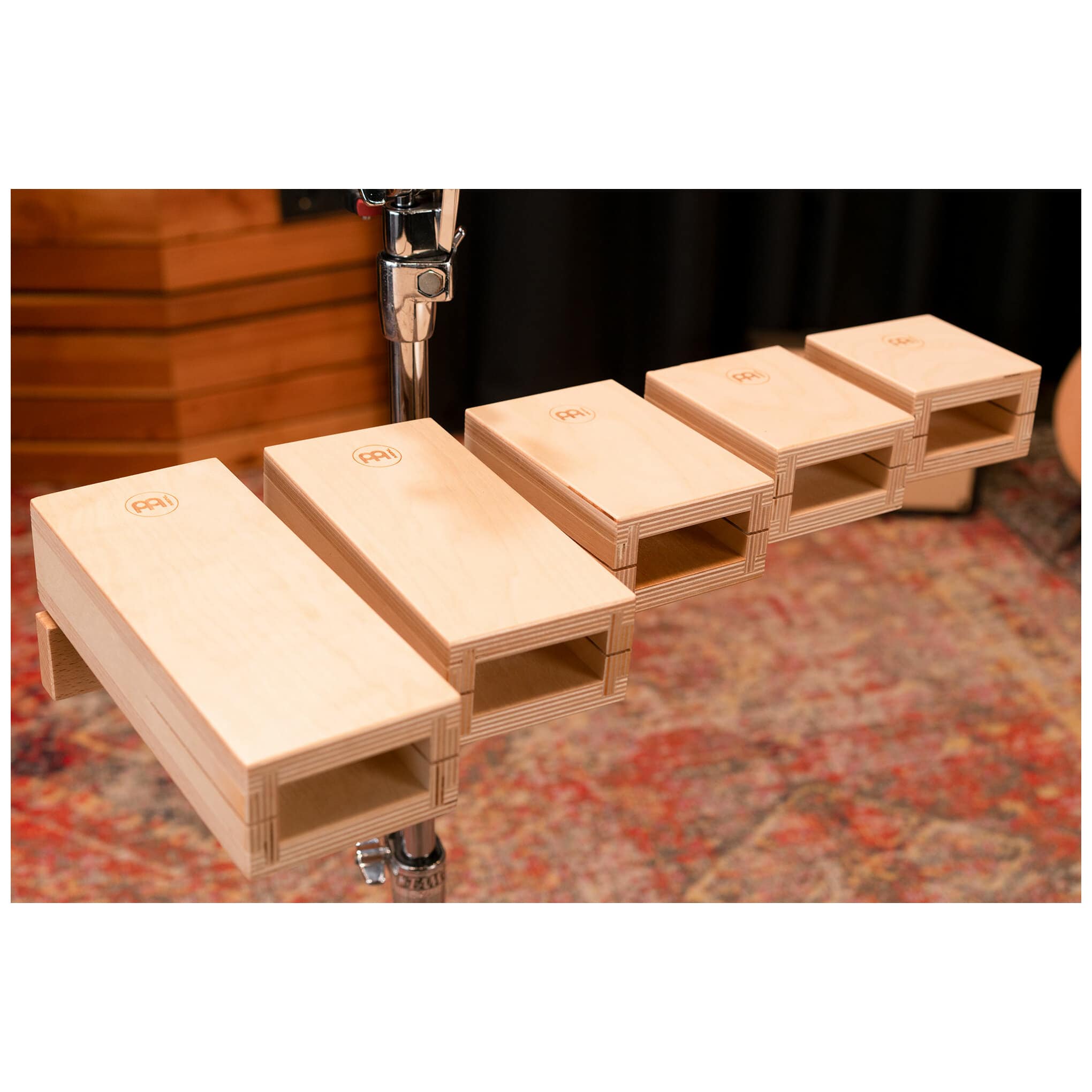 Meinl Percussion TMWTB - Wood Temple Block Set  4