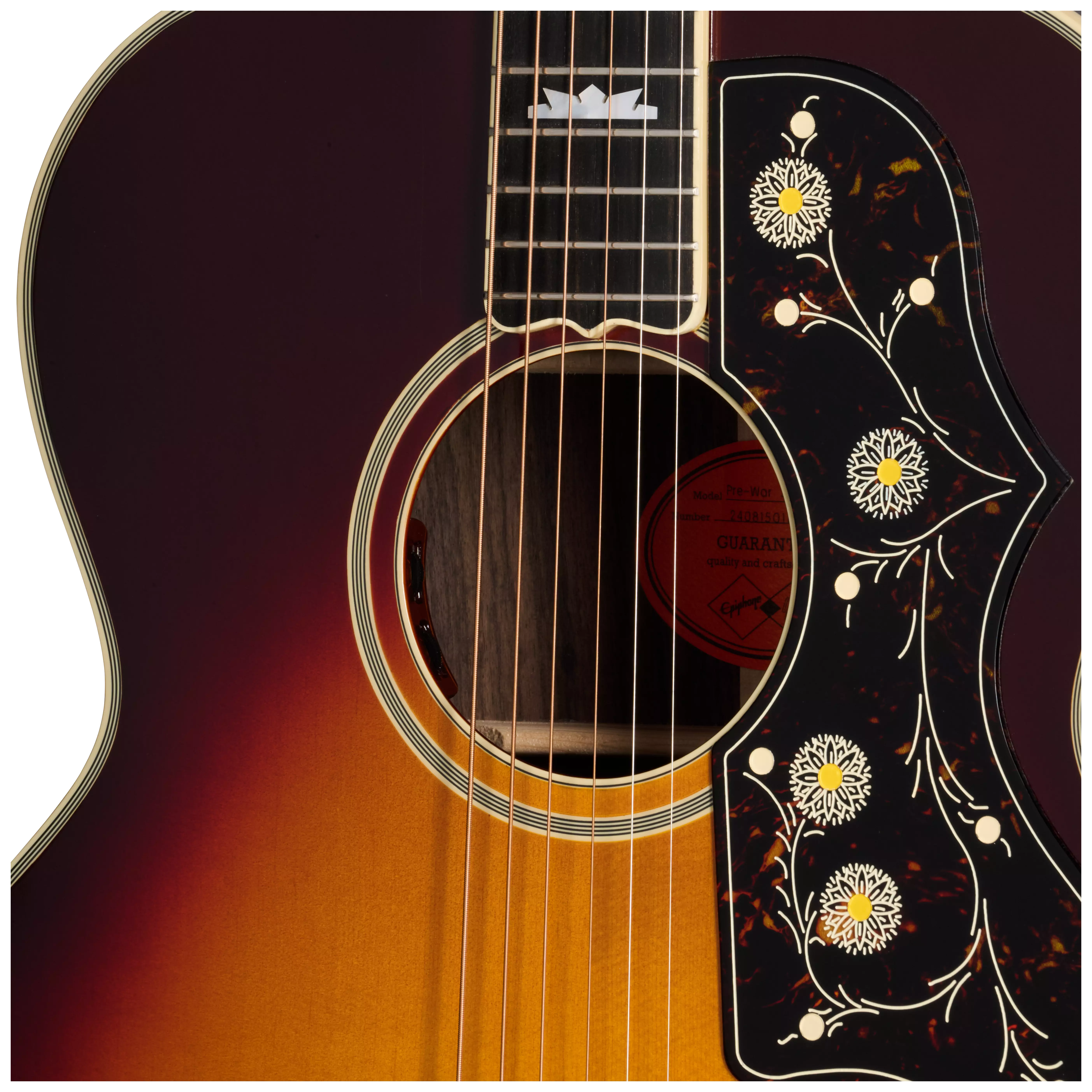 Epiphone Pre-War SJ-200 Rosewood RE Vintage Sunburst 5