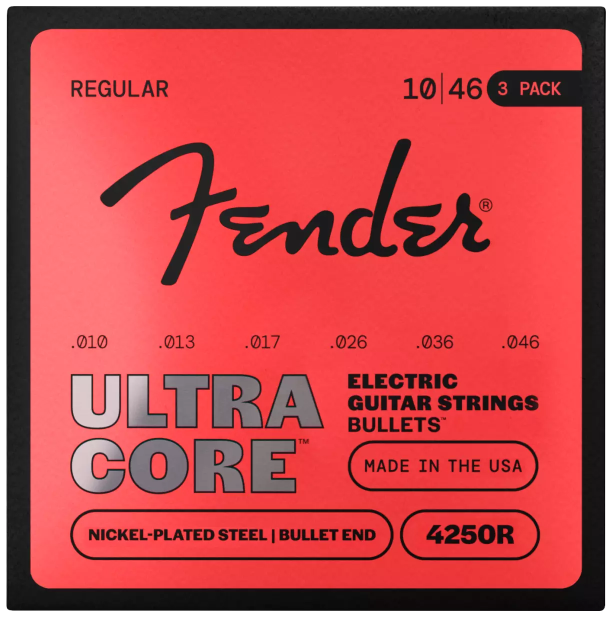 Fender UltraCore™ 4250R Bullet Electric Guitar Strings (3-Pack) 010-046