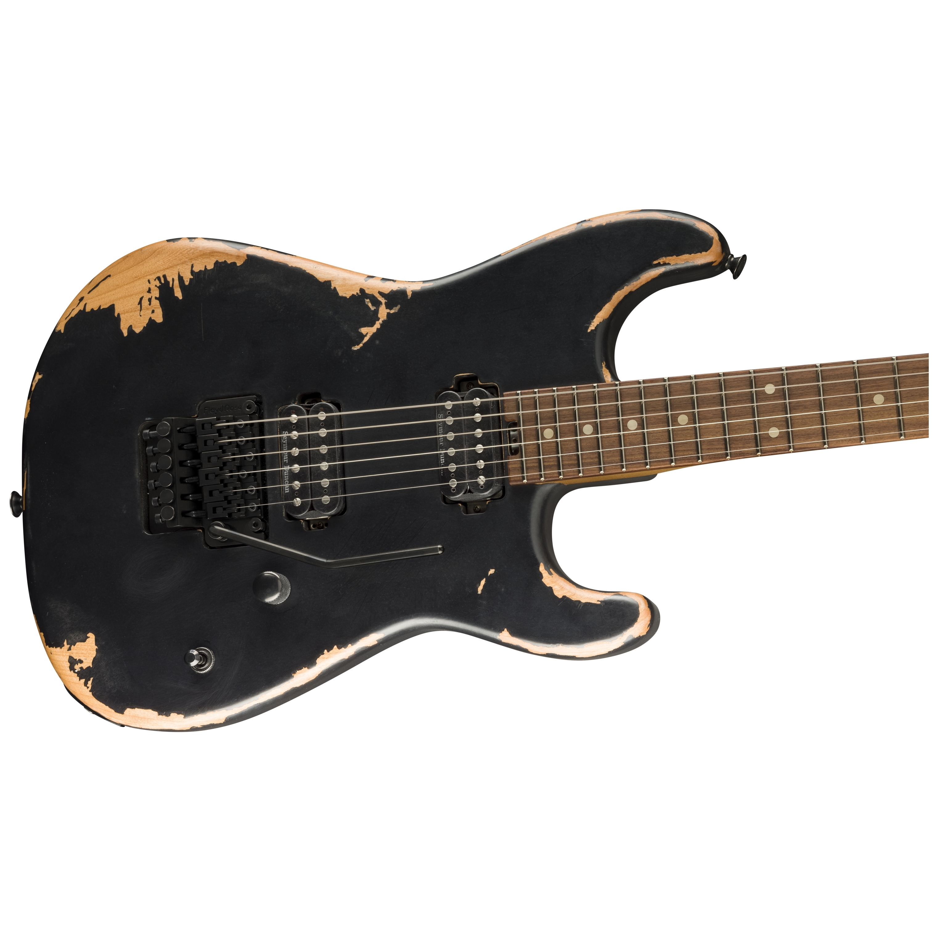 Charvel Pro-Mod REL SRS SD1 HH FR PF - WEATHERD BLACK 5