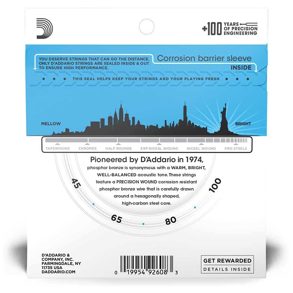 D’Addario - D’Addario EPBB170 - Acoustic Bass Phospor Bronze, Long Scale 45-100 - 3