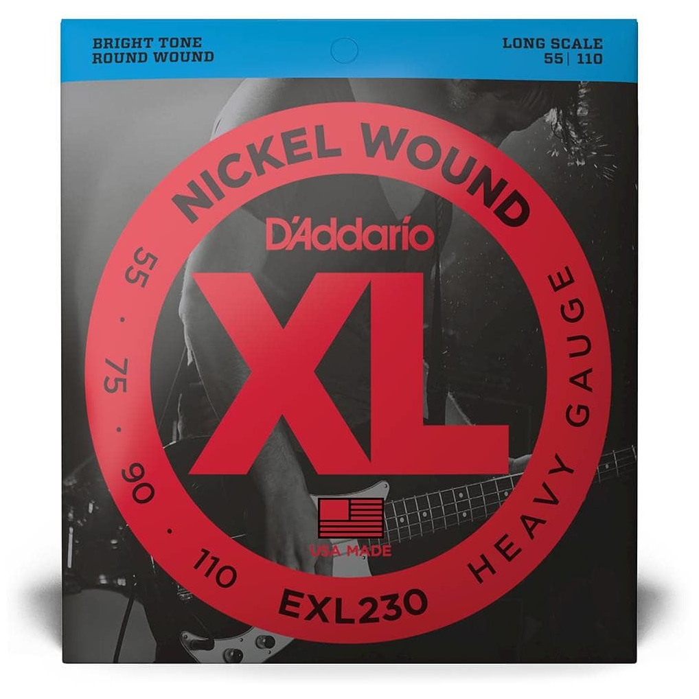 D’Addario - D’Addario EXL230 - XL Bass Nickel Wound, Long Scale 55-110