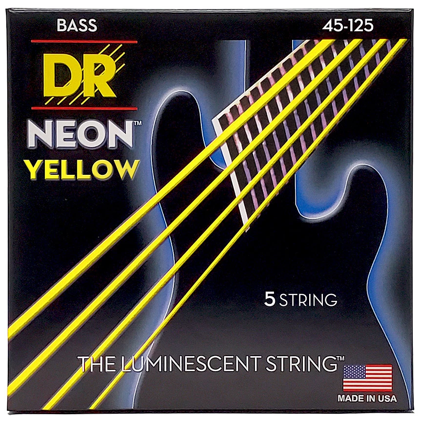 DR Strings Neon Yellow NYB5-45 .045-125