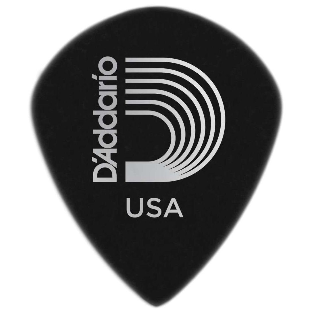 D’Addario 3DBK4-10 - Duralin Guitar Picks, Black Ice, Medium, 10er Pack