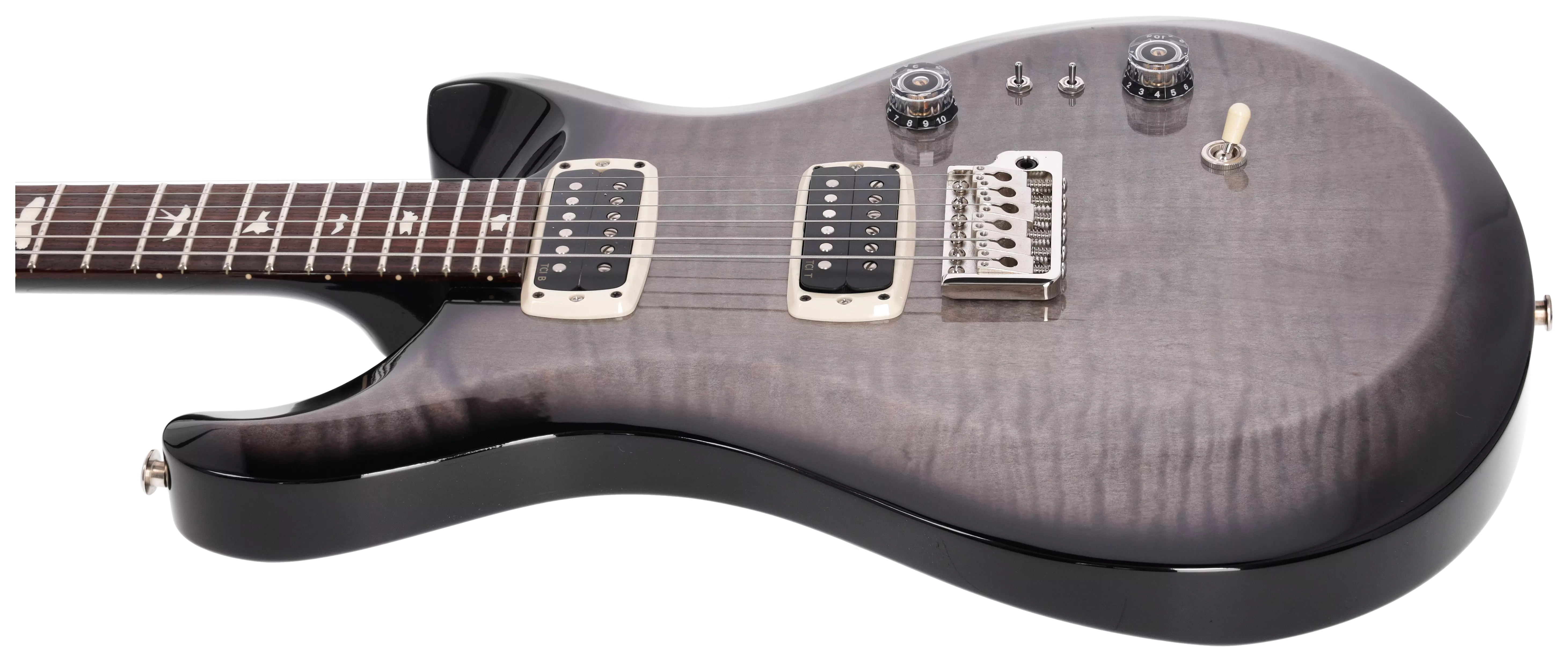 PRS S2 Custom 24-08 Faded Gray Black Burst 5