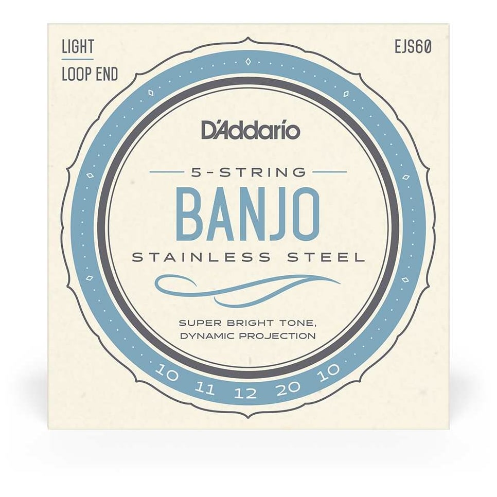 D’Addario EJS60 - 5-String Banjo Stainless Steel | 009-020
