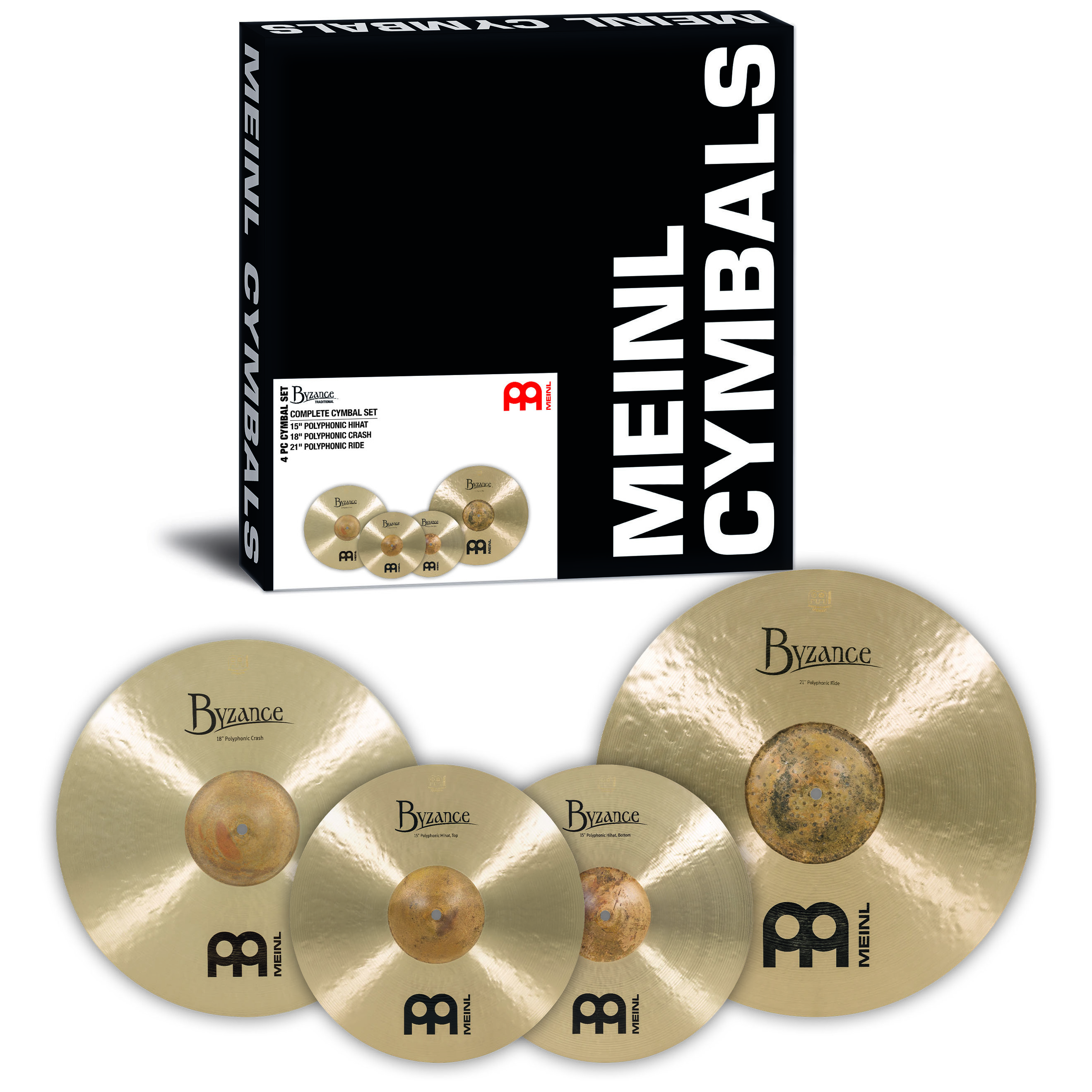Meinl Cymbals BT-CS2 - Byzance Traditional Complete Cymbal Set