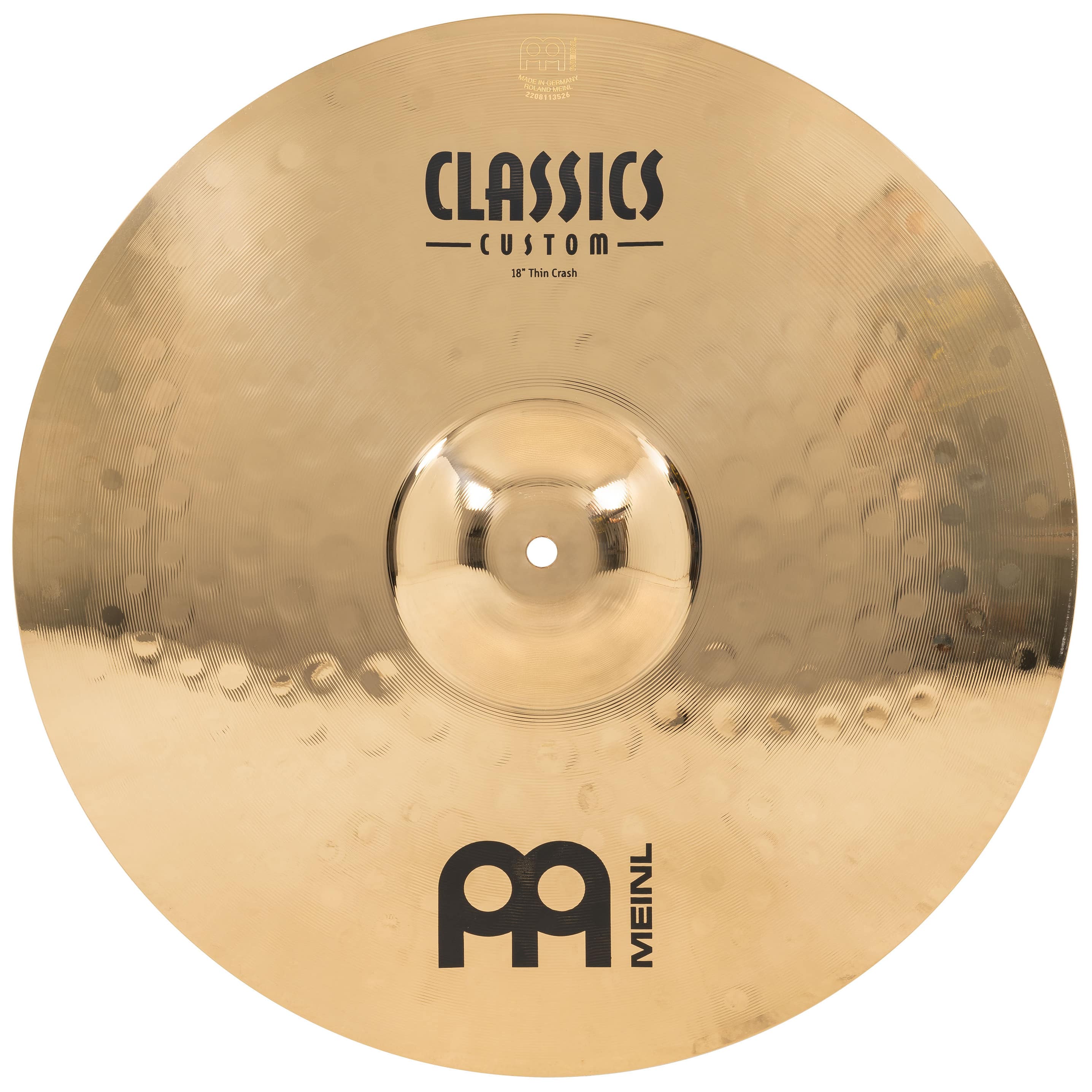Meinl Cymbals CC18TC-B - 18" Classics Custom Brilliant Thin Crash