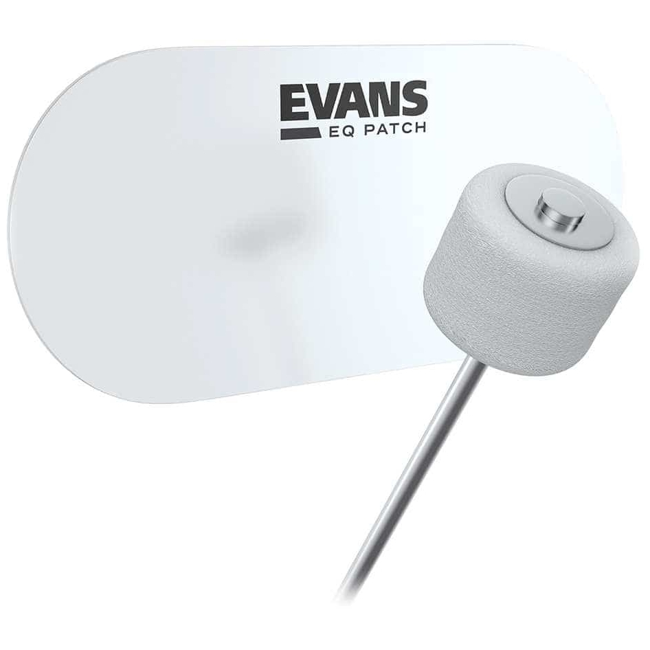 Evans - Evans EQPC2 - Evans EQ Double Pedal Patch - Clear Plastic