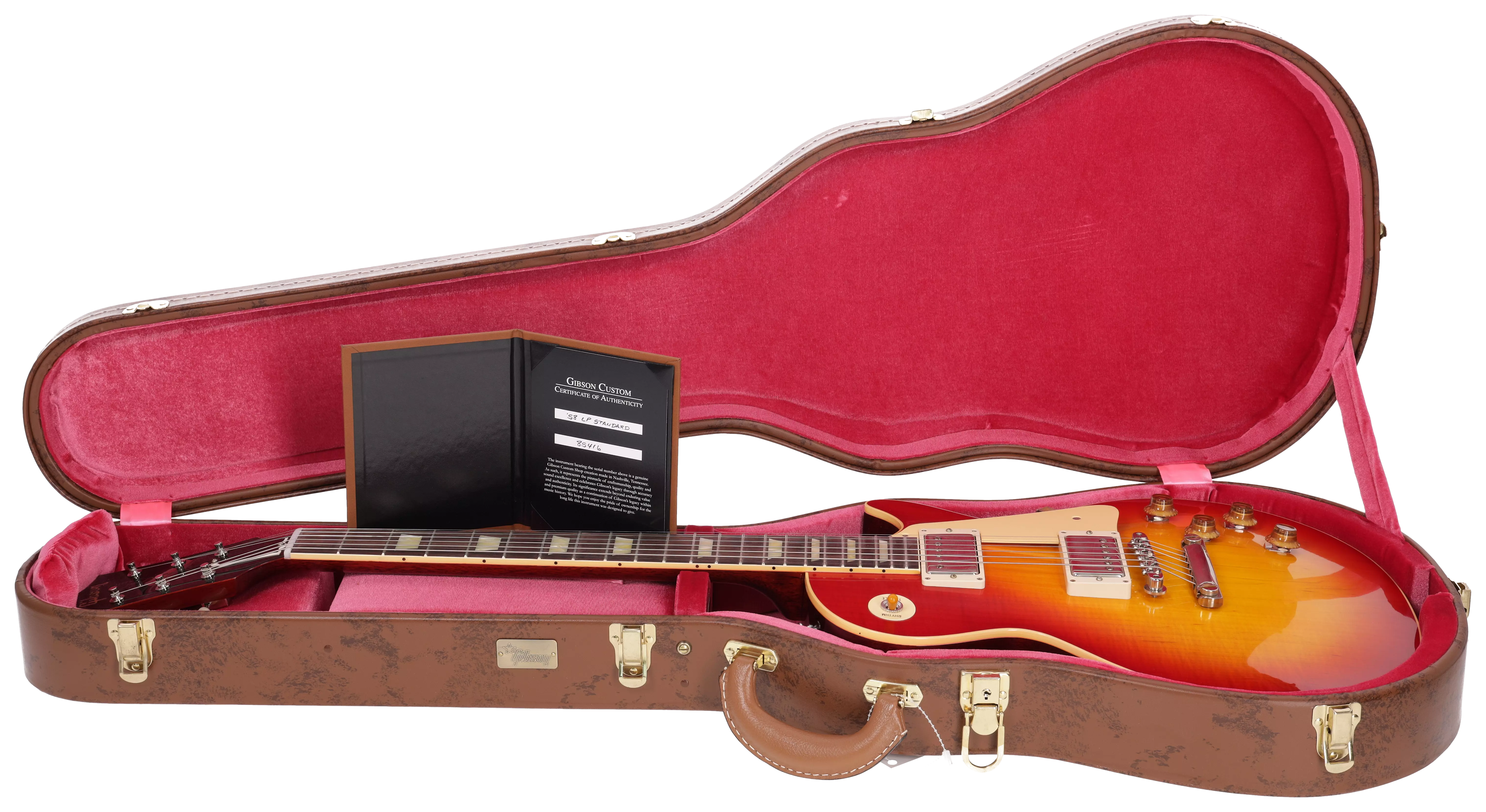 Gibson 1958 Les Paul Standard Reissue VOS Washed Cherry Sunburst #4 17