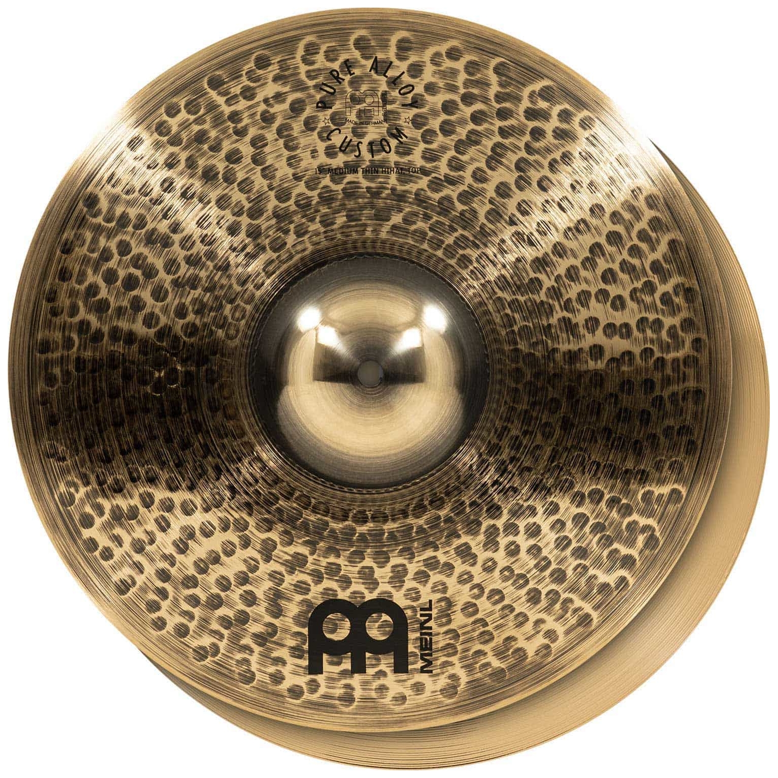 Meinl Cymbals PAC15MTH - 15" Pure Alloy Custom Medium Thin Hihat
