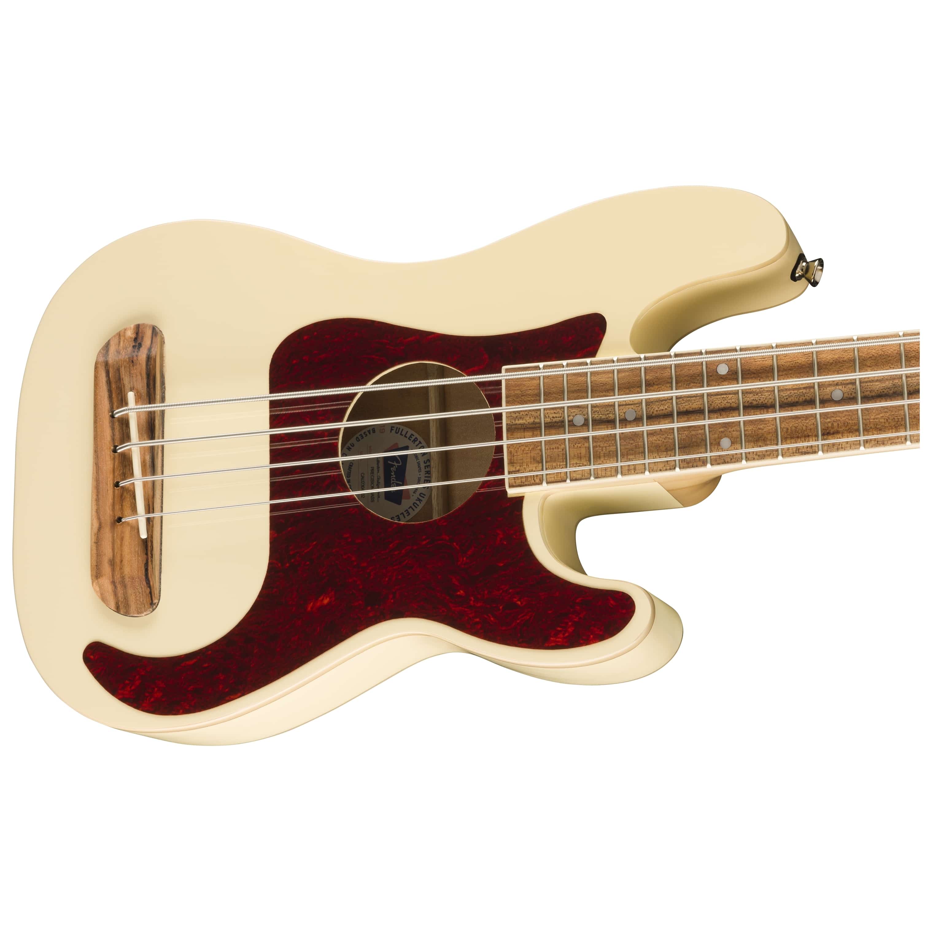 Fender Fullerton Precision Bass Uke Olympic White 5