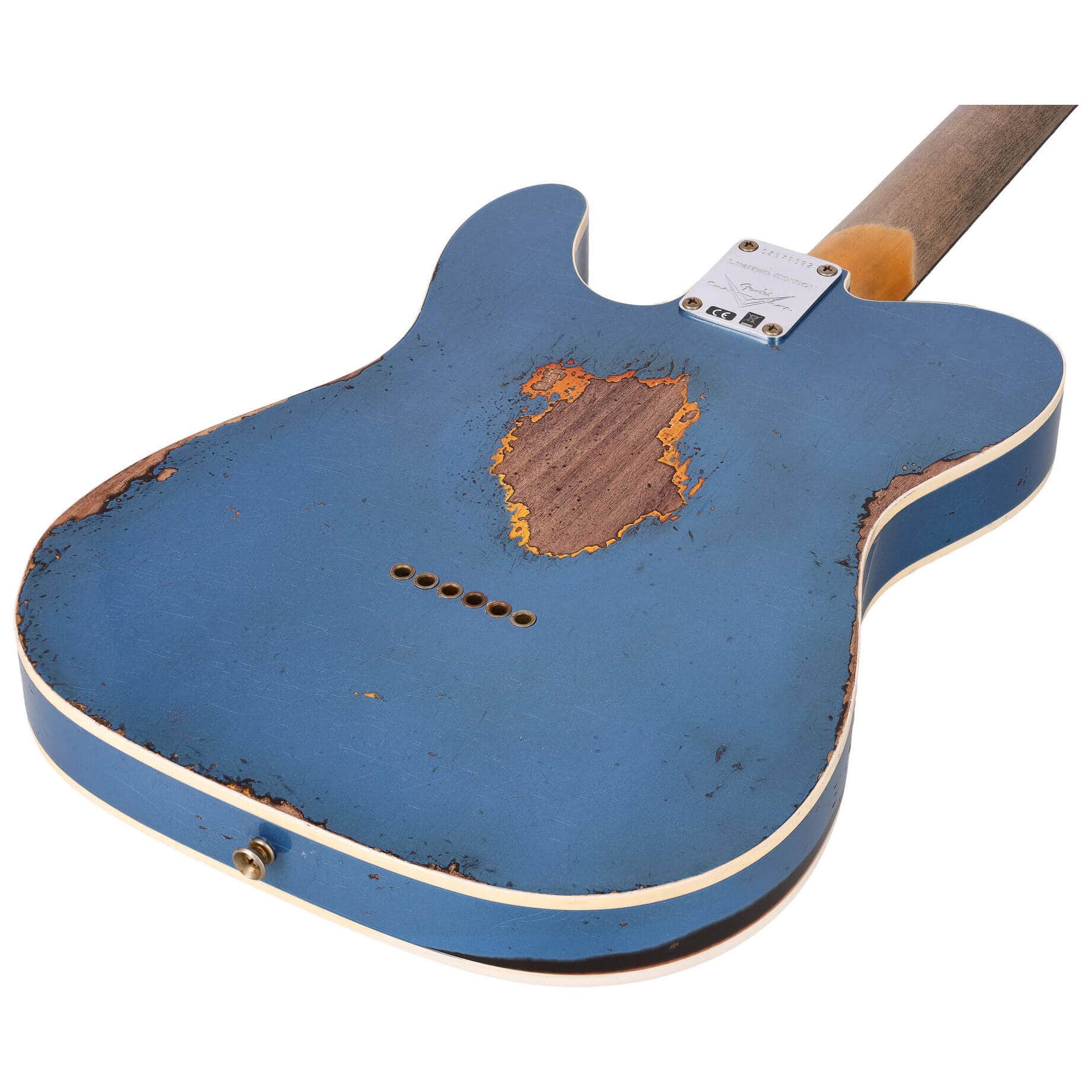 Fender LTD Custom Shop 60 Telecaster Heavy Relic Aged Lake Placid Blue over Chocolate 3-CS 11