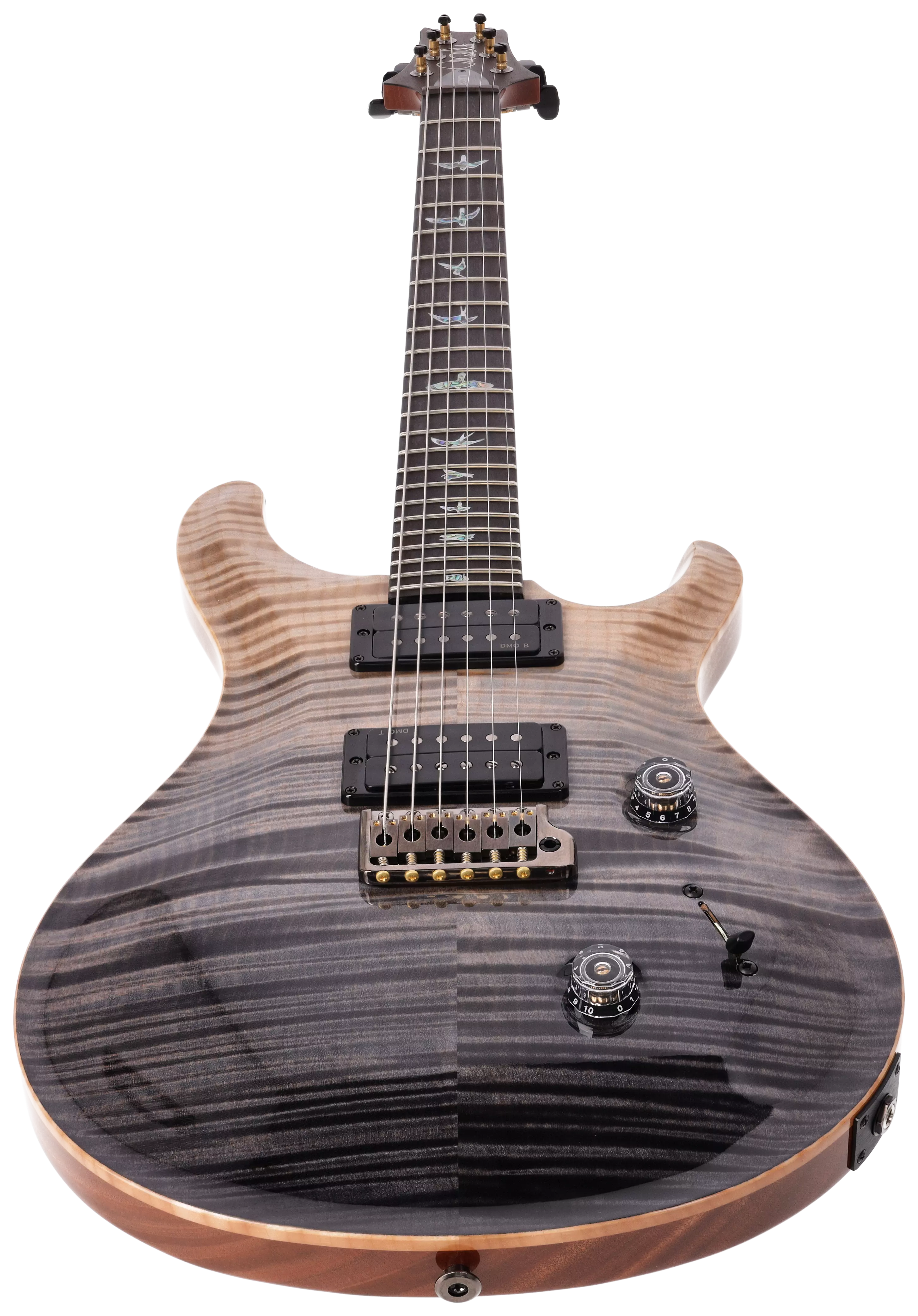 PRS LTD Custom 24 Wood Library Gray Black Fade 10Top # 3