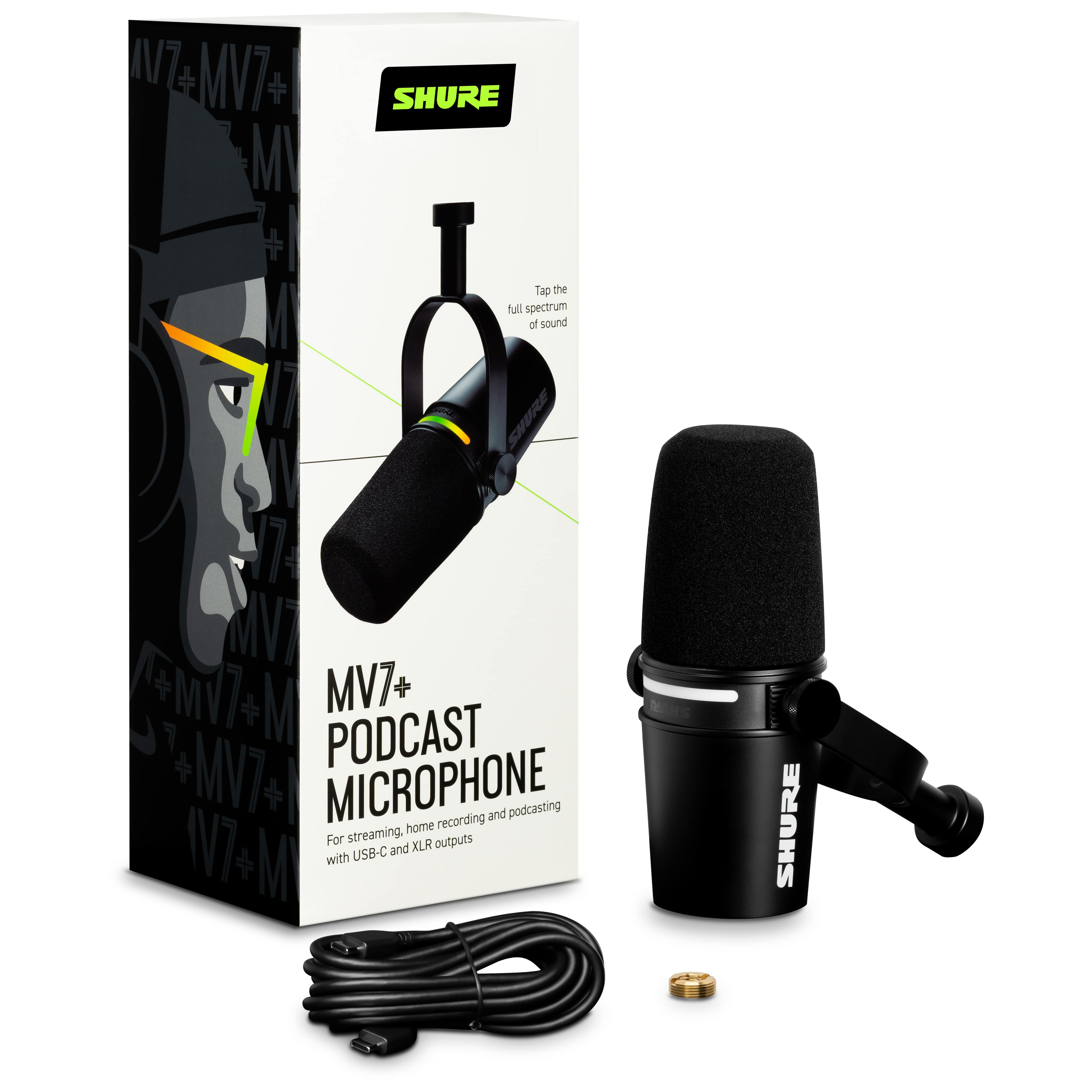 Shure MV7+ Schwarz 4