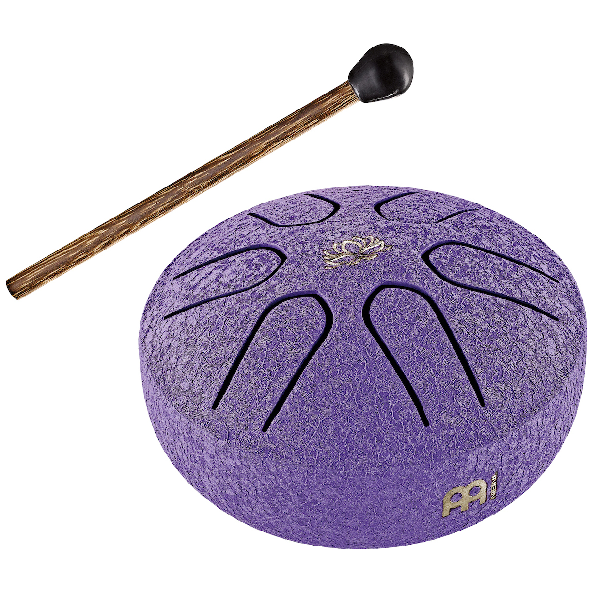 Meinl Sonic Energy PSTD1PLF - Pocket Steel Tongue Drum A Dur - 6 Töne - Violett, Lotusblume / 3"/7,6 cm 1