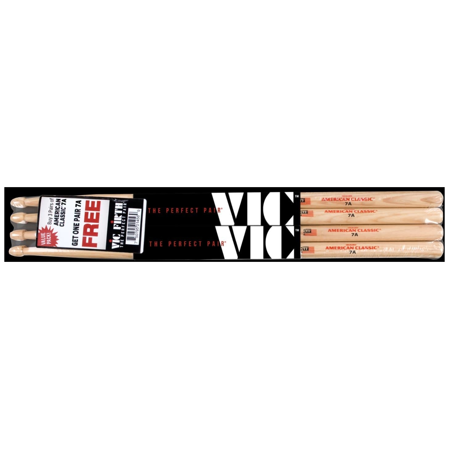 Vic Firth - Vic Firth 7A - American Classic - Value Pack