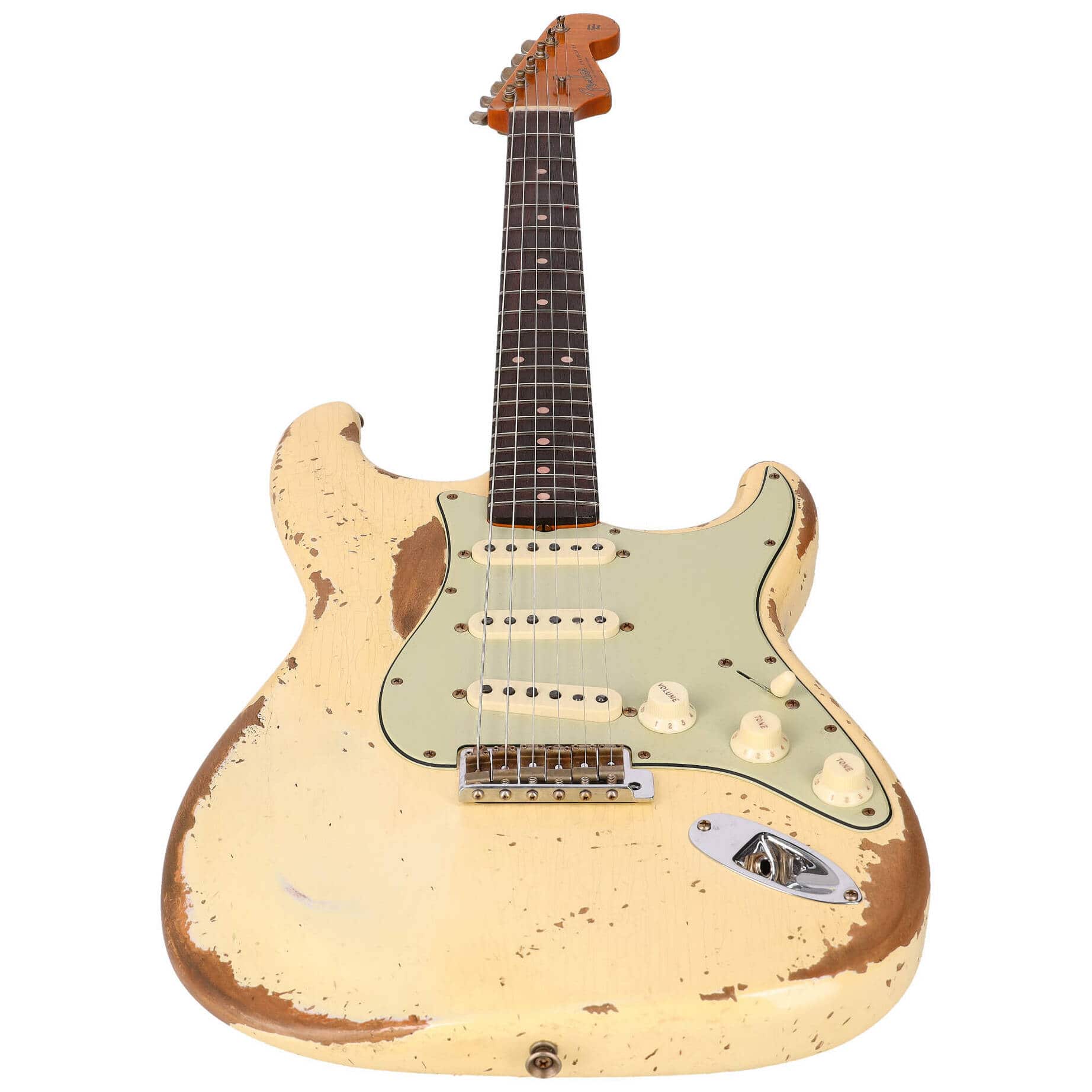 Fender LTD Custom Shop 60 Dual Mag Stratocaster Super Heavy Relic Aged Vintage White 3