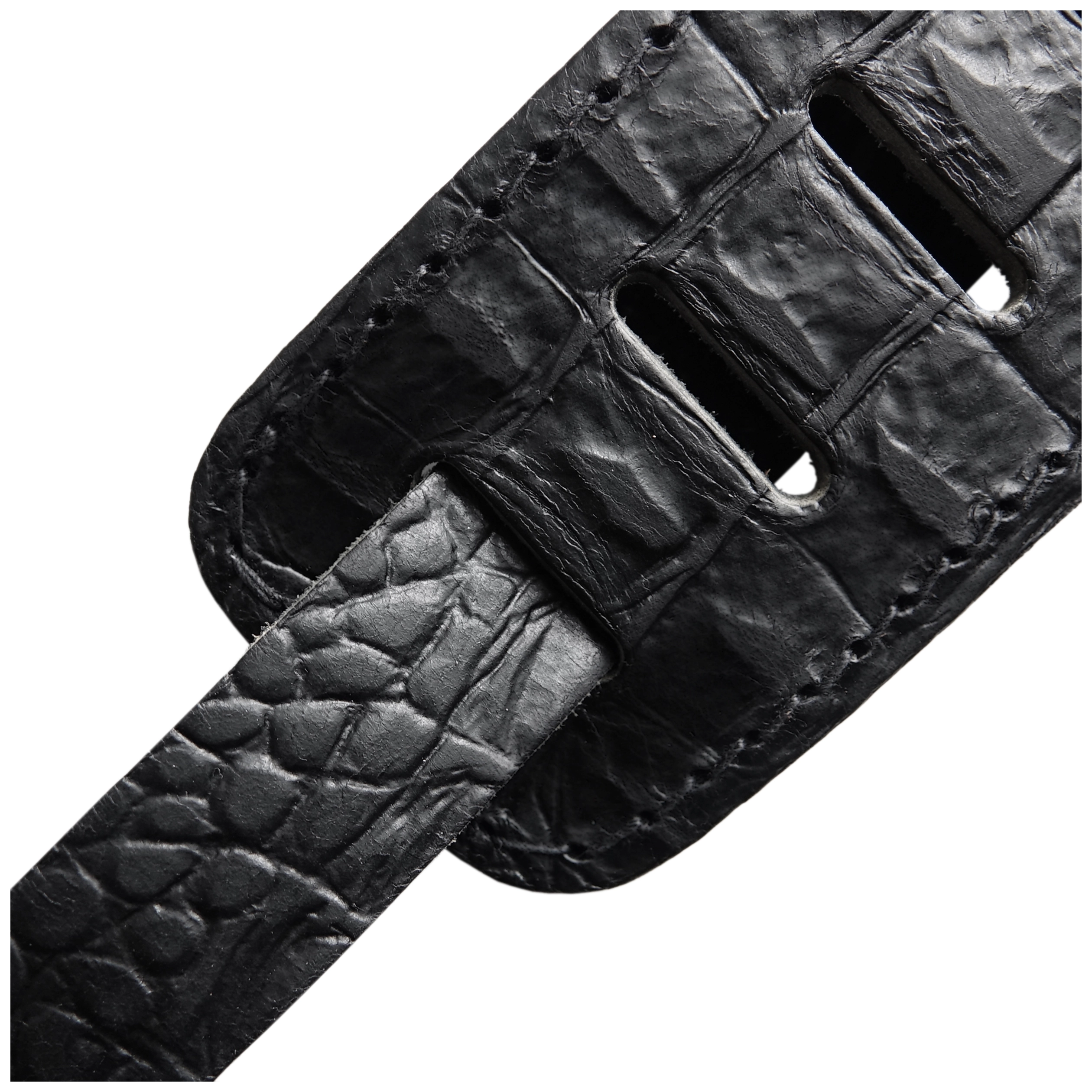 Richter Raw II Concho Gitarrengurt Croc Black 3