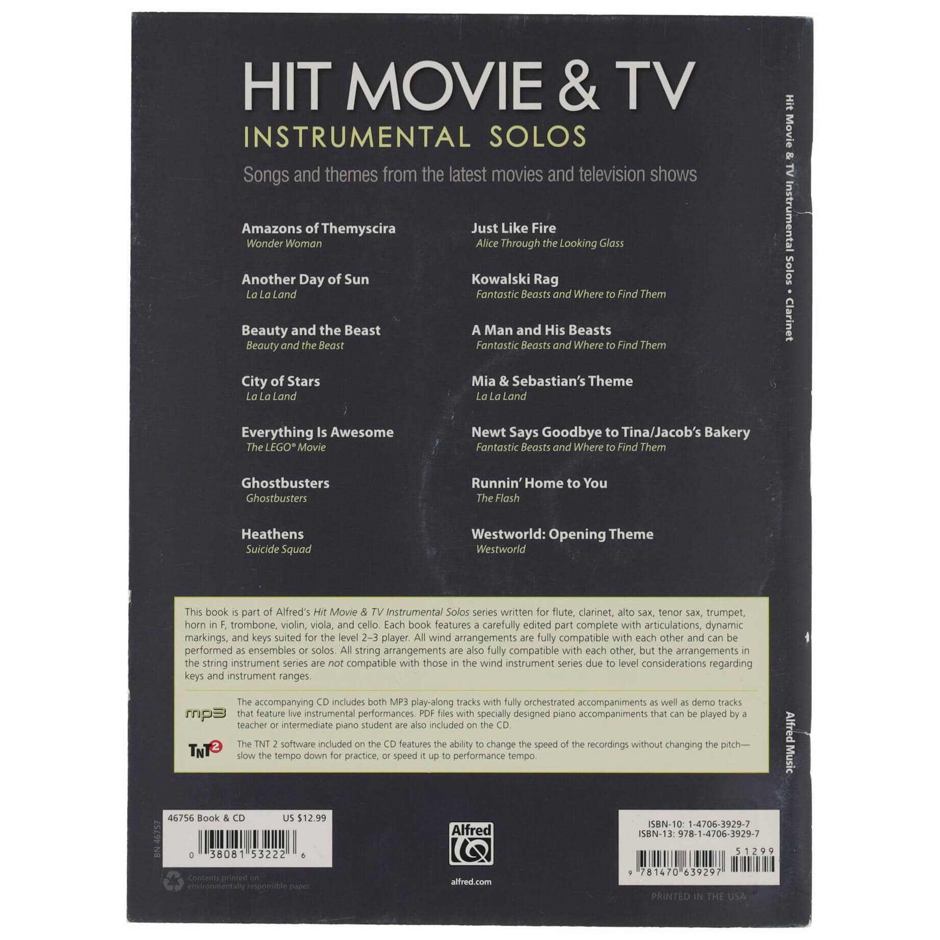 Alfred Music Publishing Hit Movie & TV Instrumental Solos - Klarinette 1