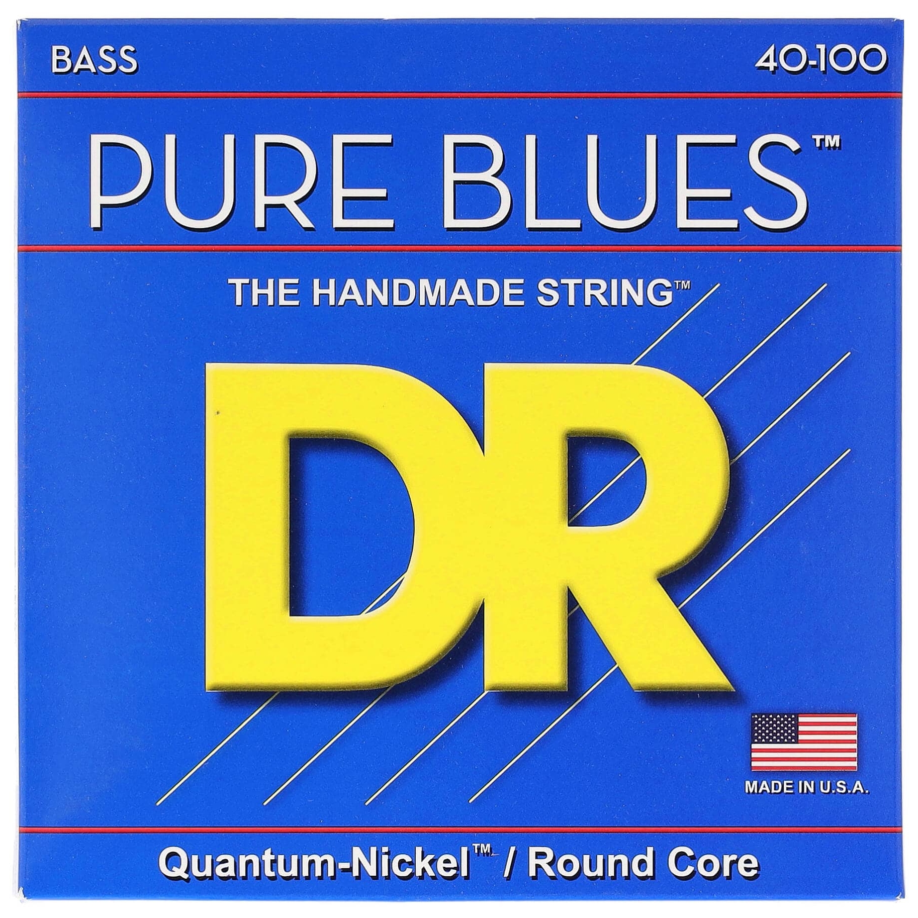 DR Strings PURE BLUES - Quantum Nickel Bass Strings: Light 40-100