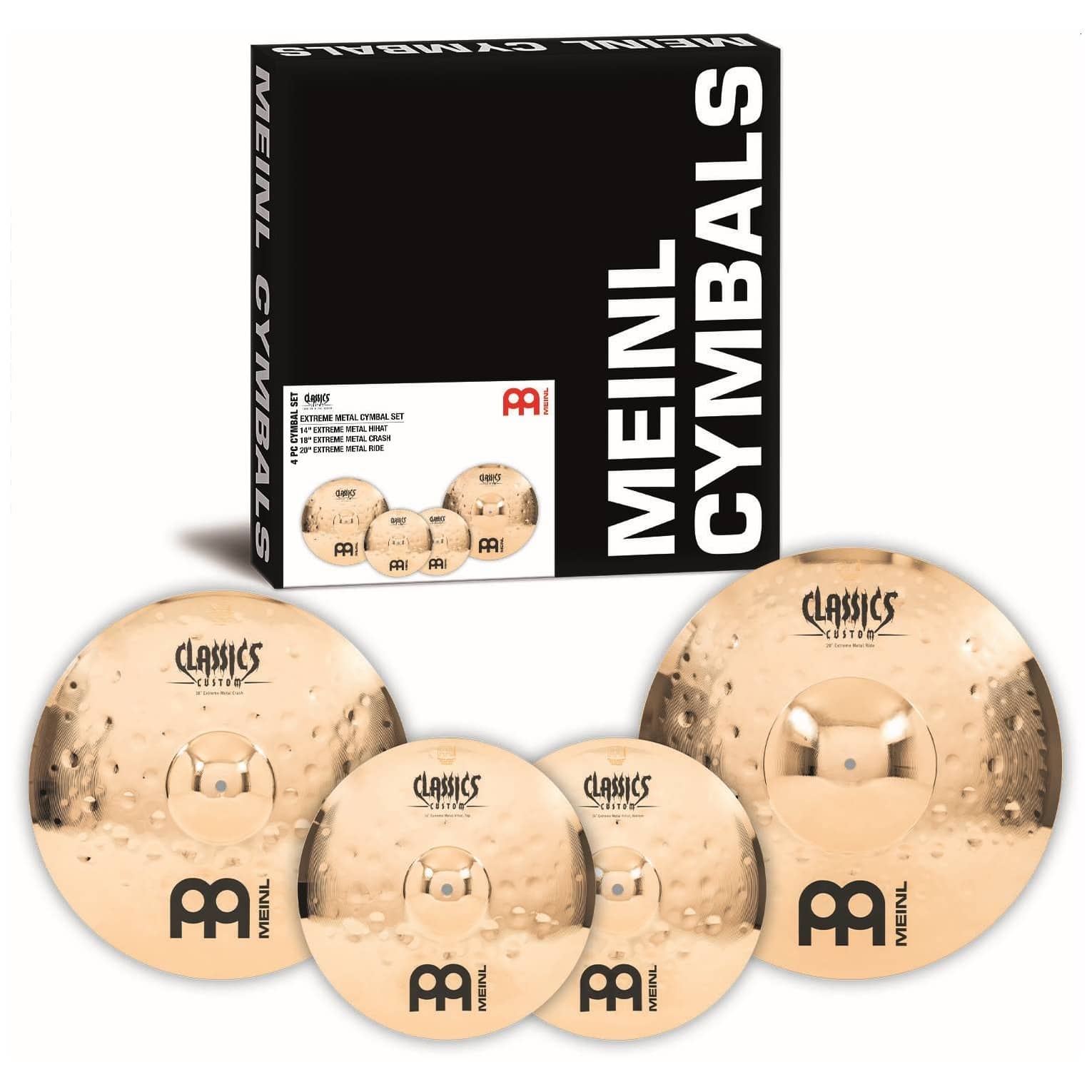 Meinl Cymbals - Meinl Cymbals CC-EM480 - Classics Custom Extreme Metal Cymbal Set