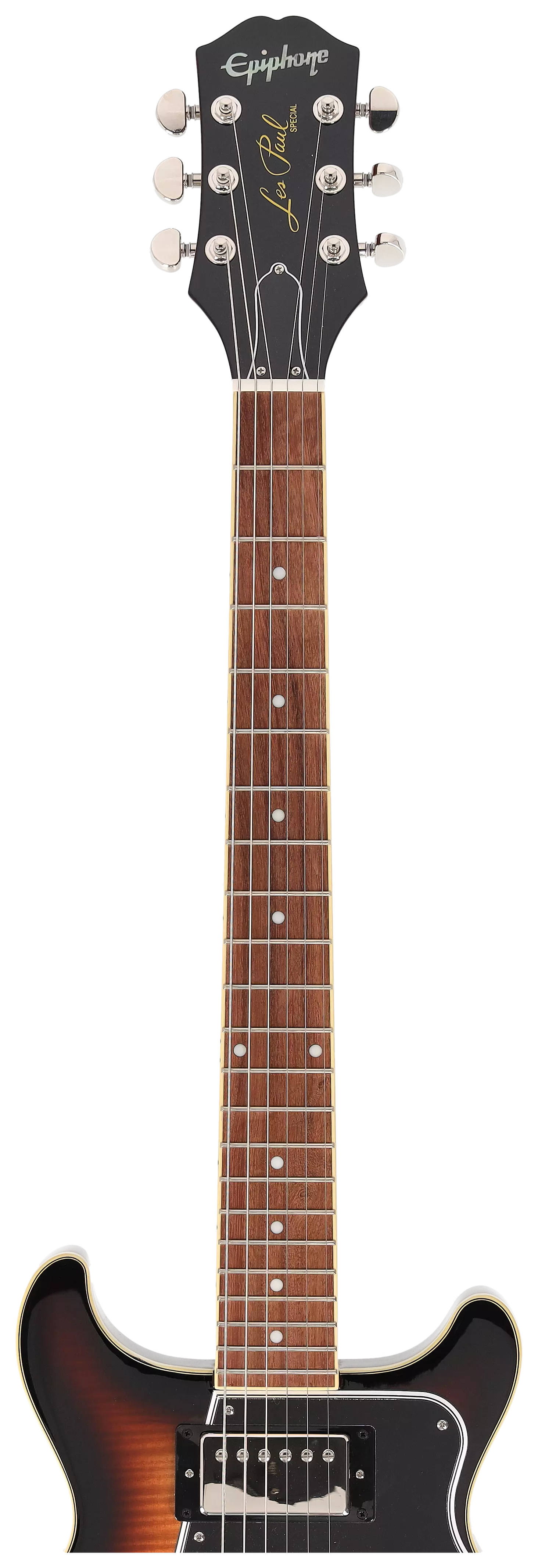 Epiphone Les Paul Special Double Cut Figured Bourbon Burst 9