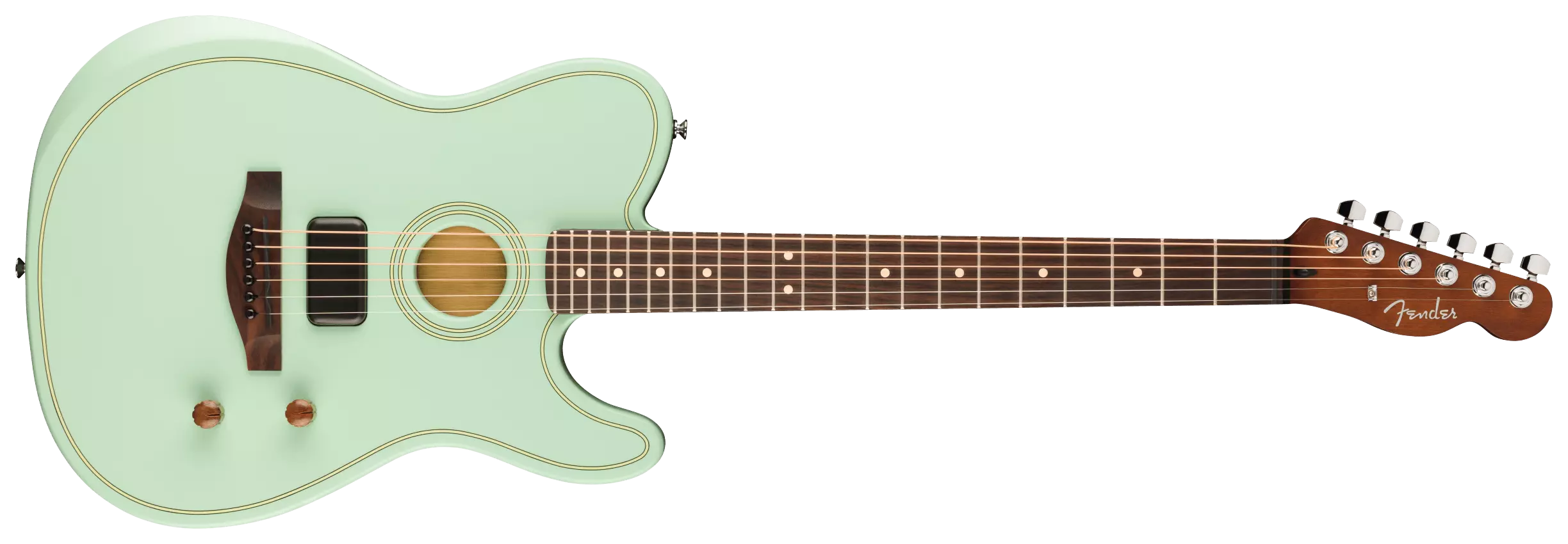 Fender LTD Acoustasonic Standard Telecaster Surf Green 1