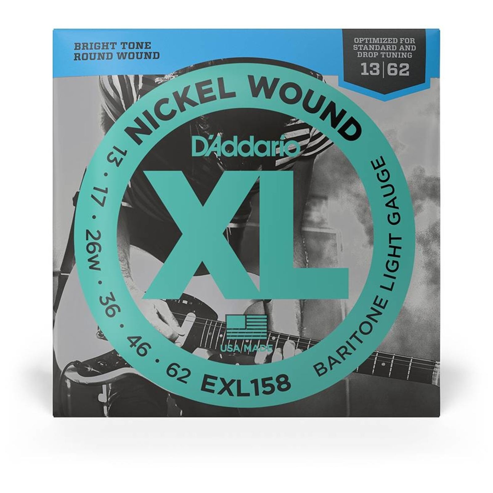 D’Addario EXL158 - XL Electric Bariton Nickel Wound | 013-062 - Saiten E-Gitarre
