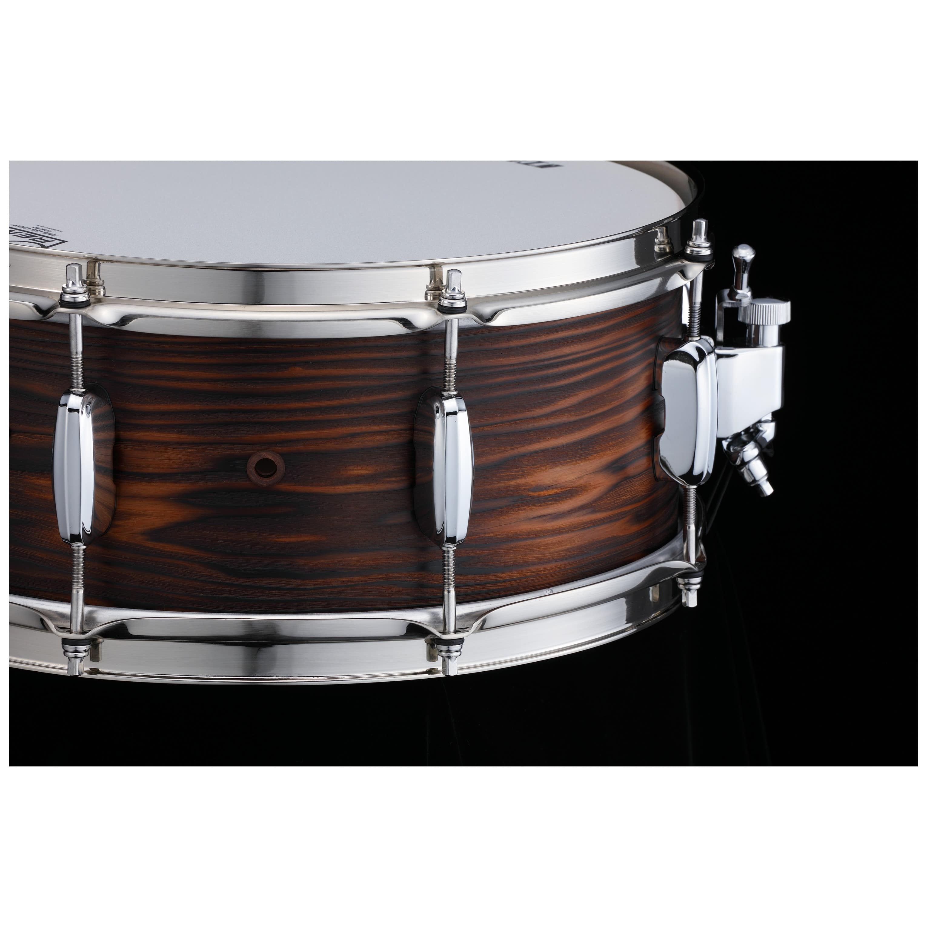 Tama TLJC146-BOC STAR Reserve Solid Cedar Snare Drum - 14" x 6" Burnt Oiled Cedar / Chrom HW 2