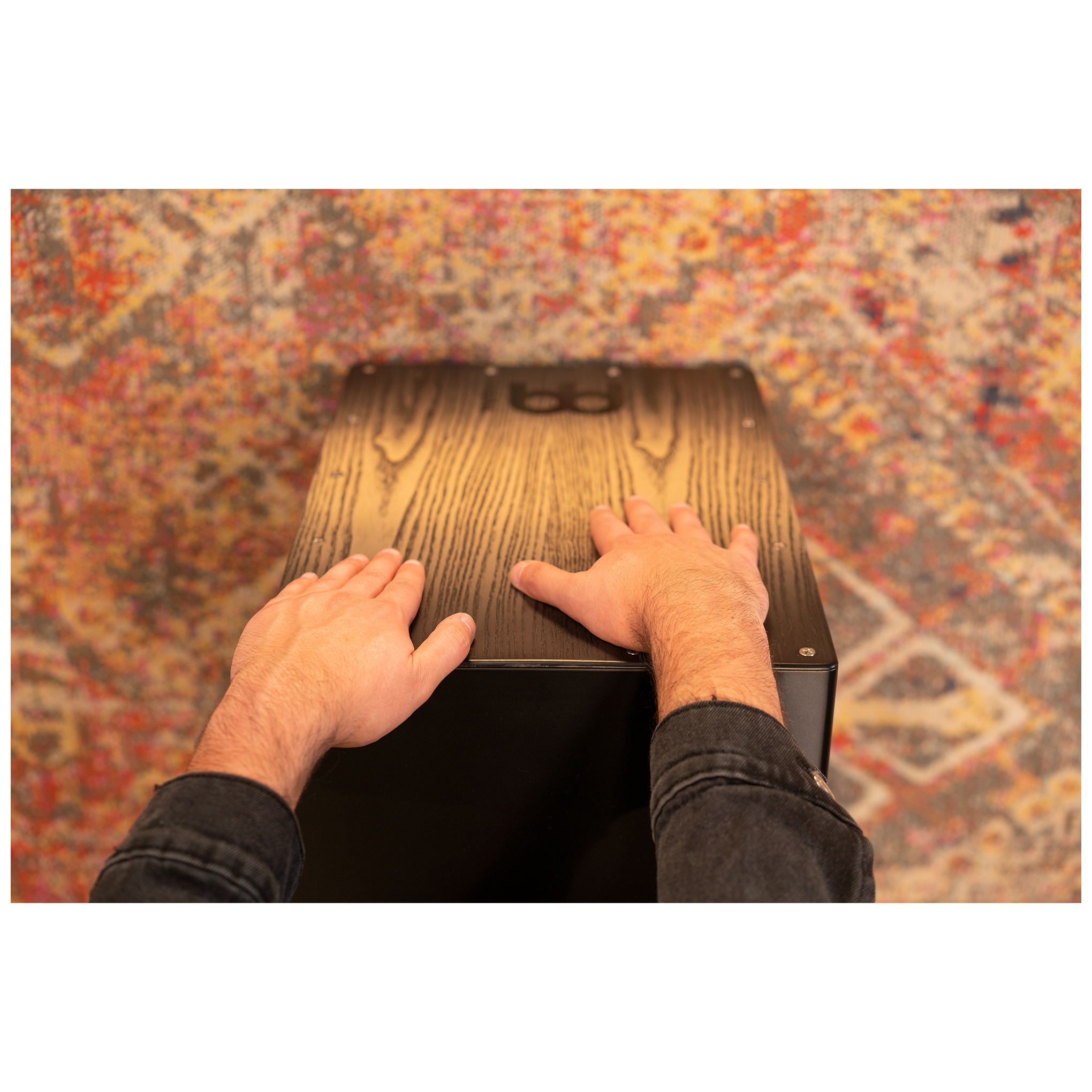 Meinl Percussion MCAJ100BK-CBF - Headliner® Series Snare Cajon, Charcoal Black Fade  14