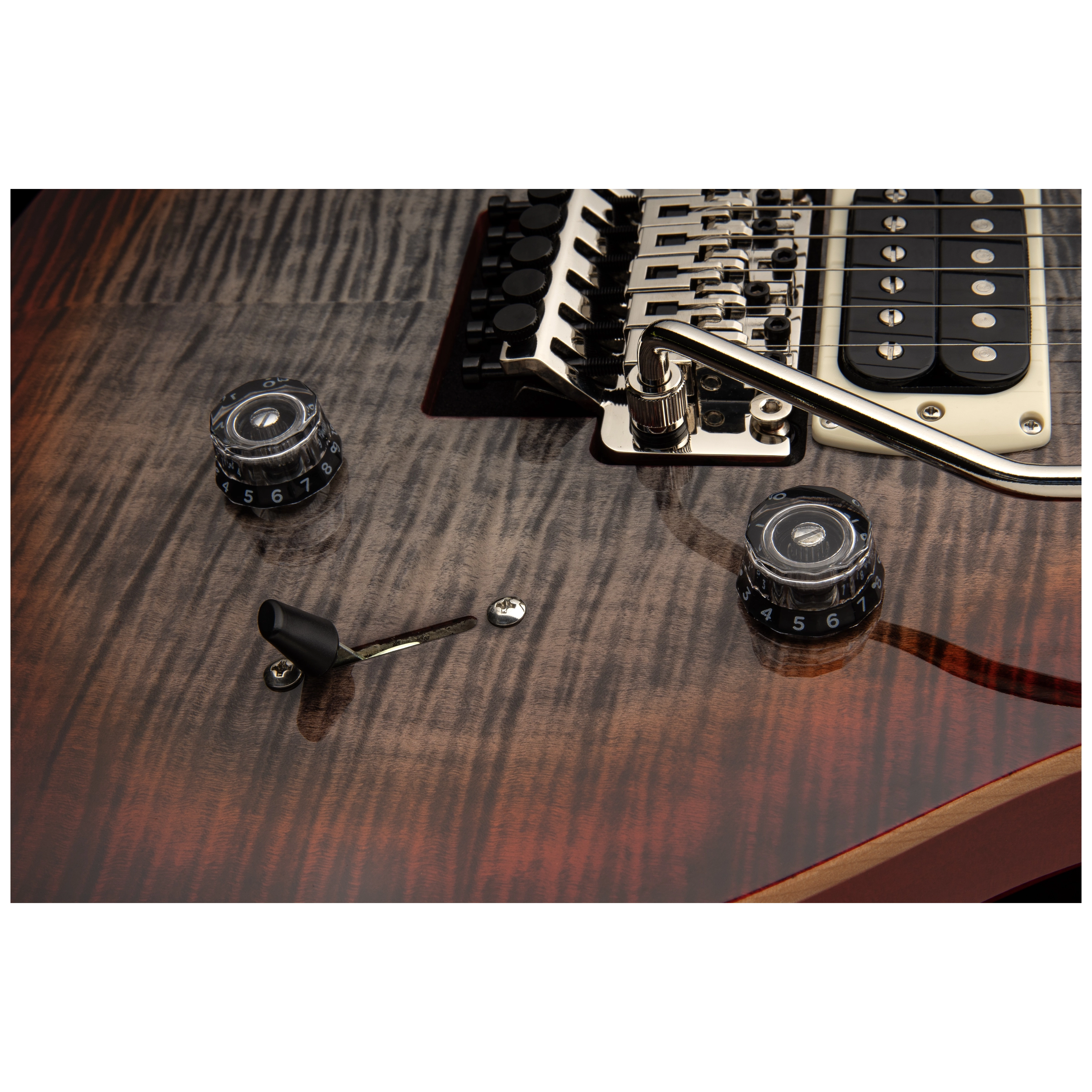 PRS SE Custom 24 Floyd Charcoal Cherry Burst 6