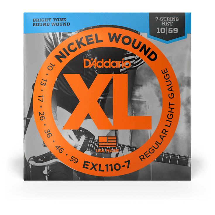 D’Addario EXL110-7 - XL 7-String Electric Nickel Wound | 010-059