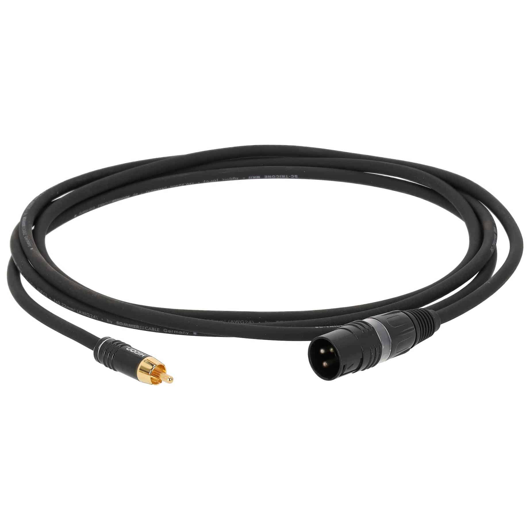 Sommer Cable TRH7-0250-SW Tricone MKII XLR Male - Cinch 2,5 Meter 1