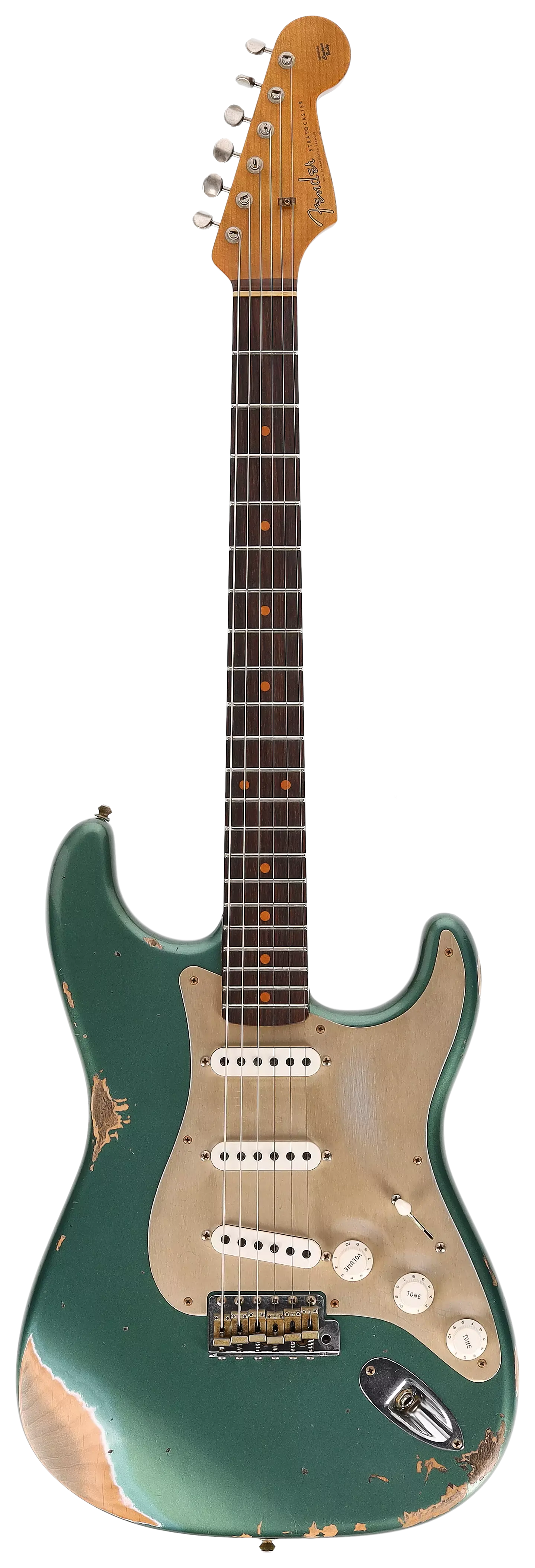 Fender Custom Shop 1959 Stratocaster RW Roasted Heavy Relic Aged Sherwood Green Metallic #1